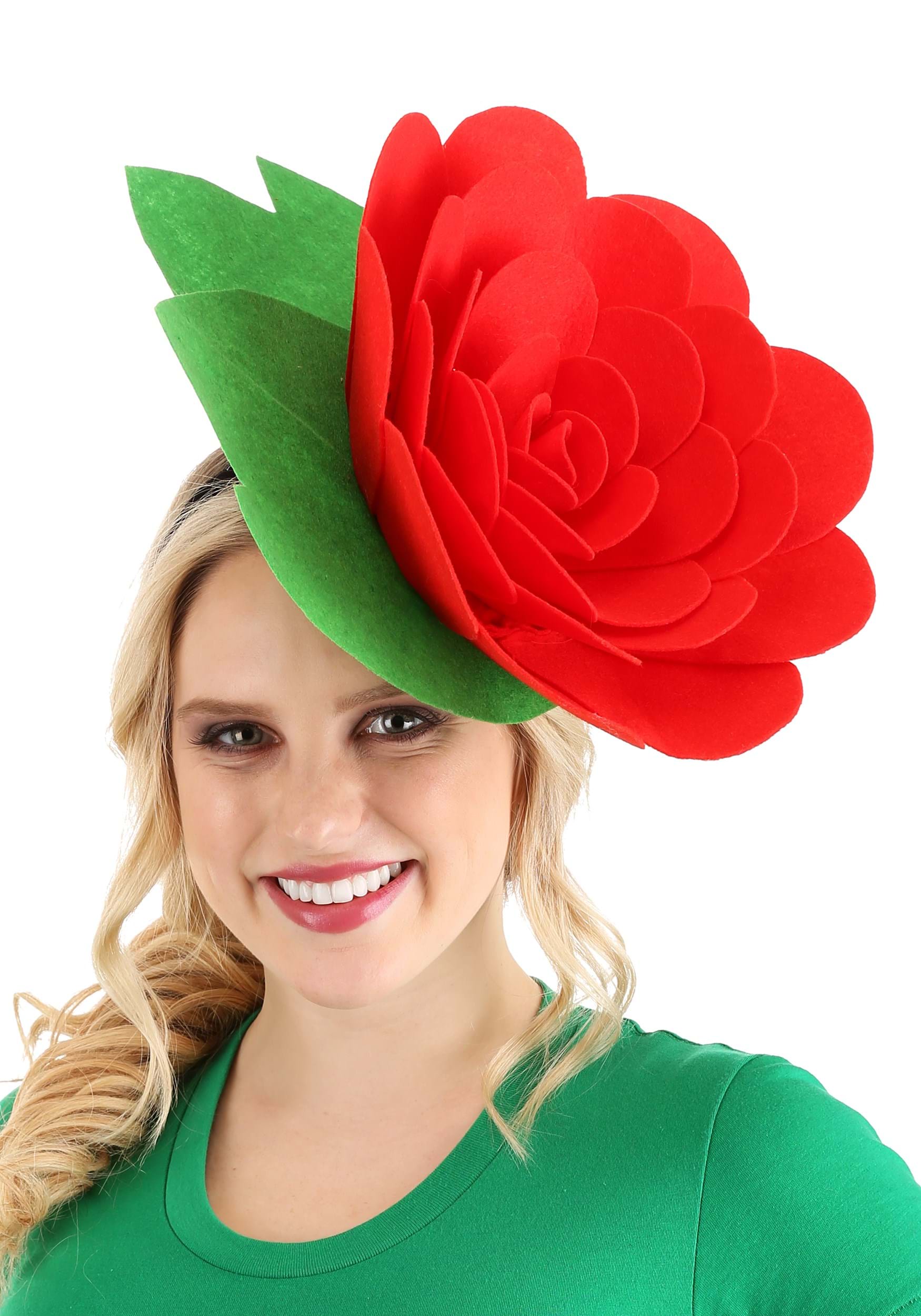 Red Rose Costume Headband Accessory