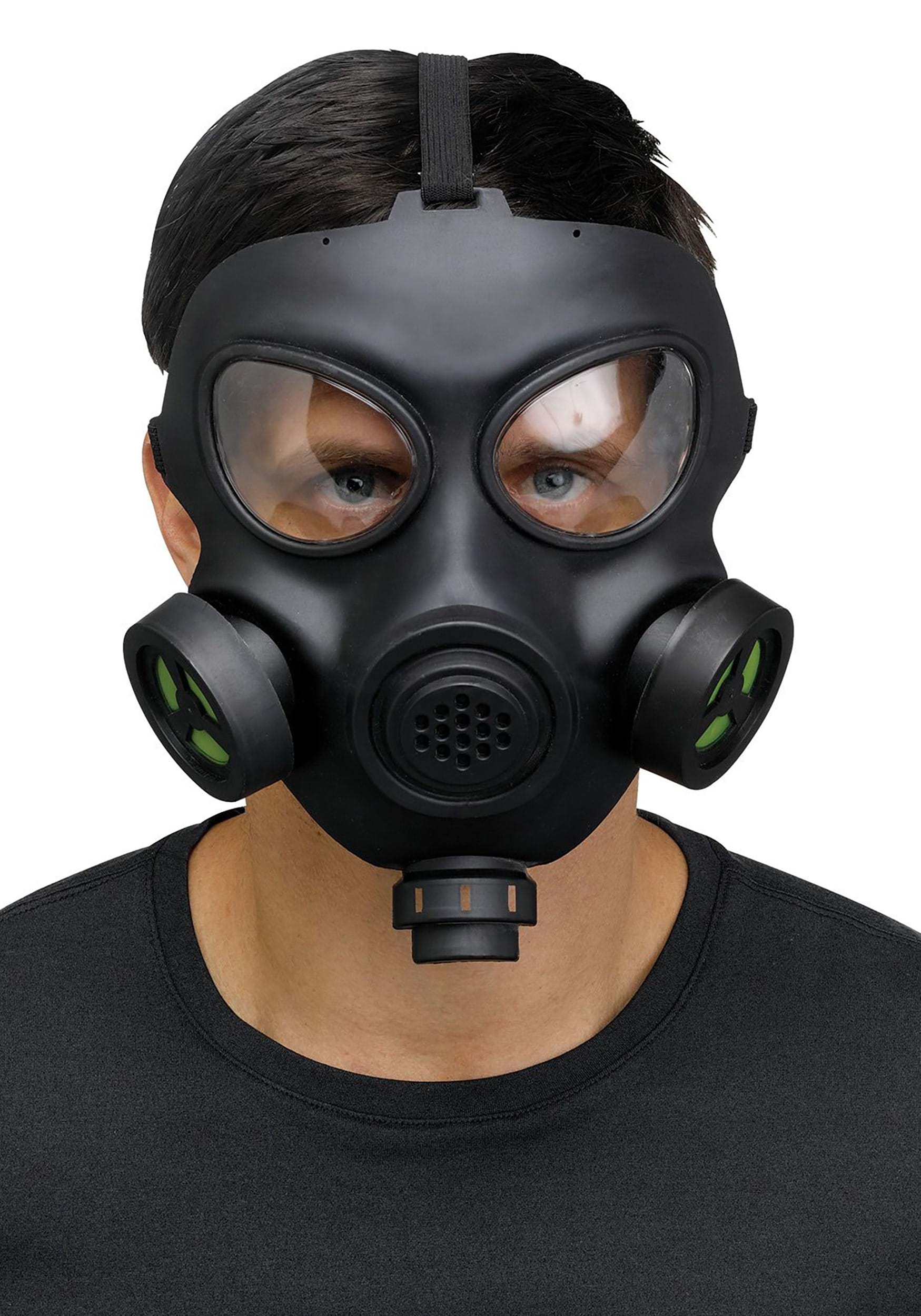 Costume Gas Adult Mask with Toy Respirator