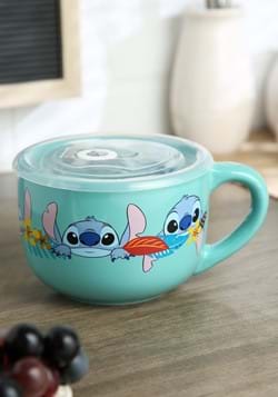 Lilo and Stitch Aloha Multi Face 24oz Soup Mug w/Lid