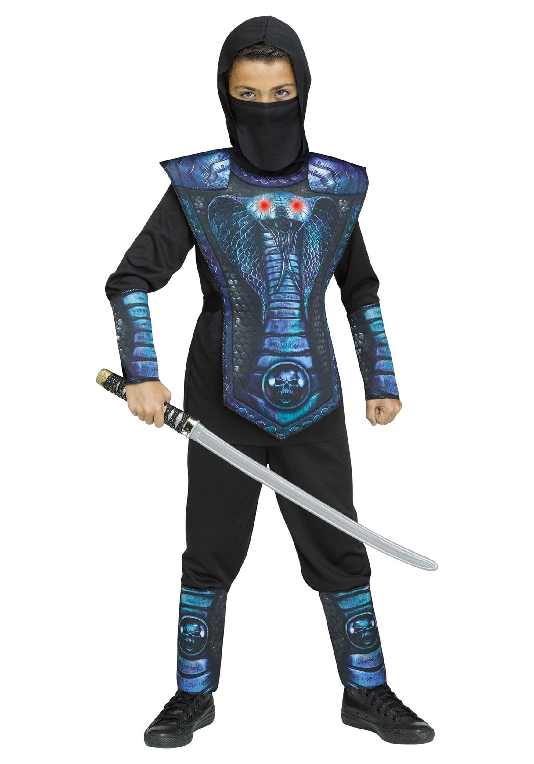 Blue Cobra Kids Ninja Costume