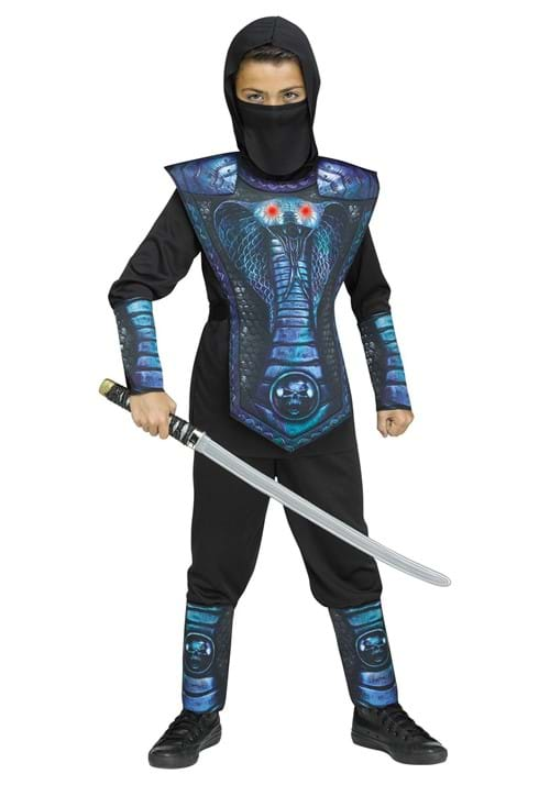 Kids Blue Cobra Ninja Costume