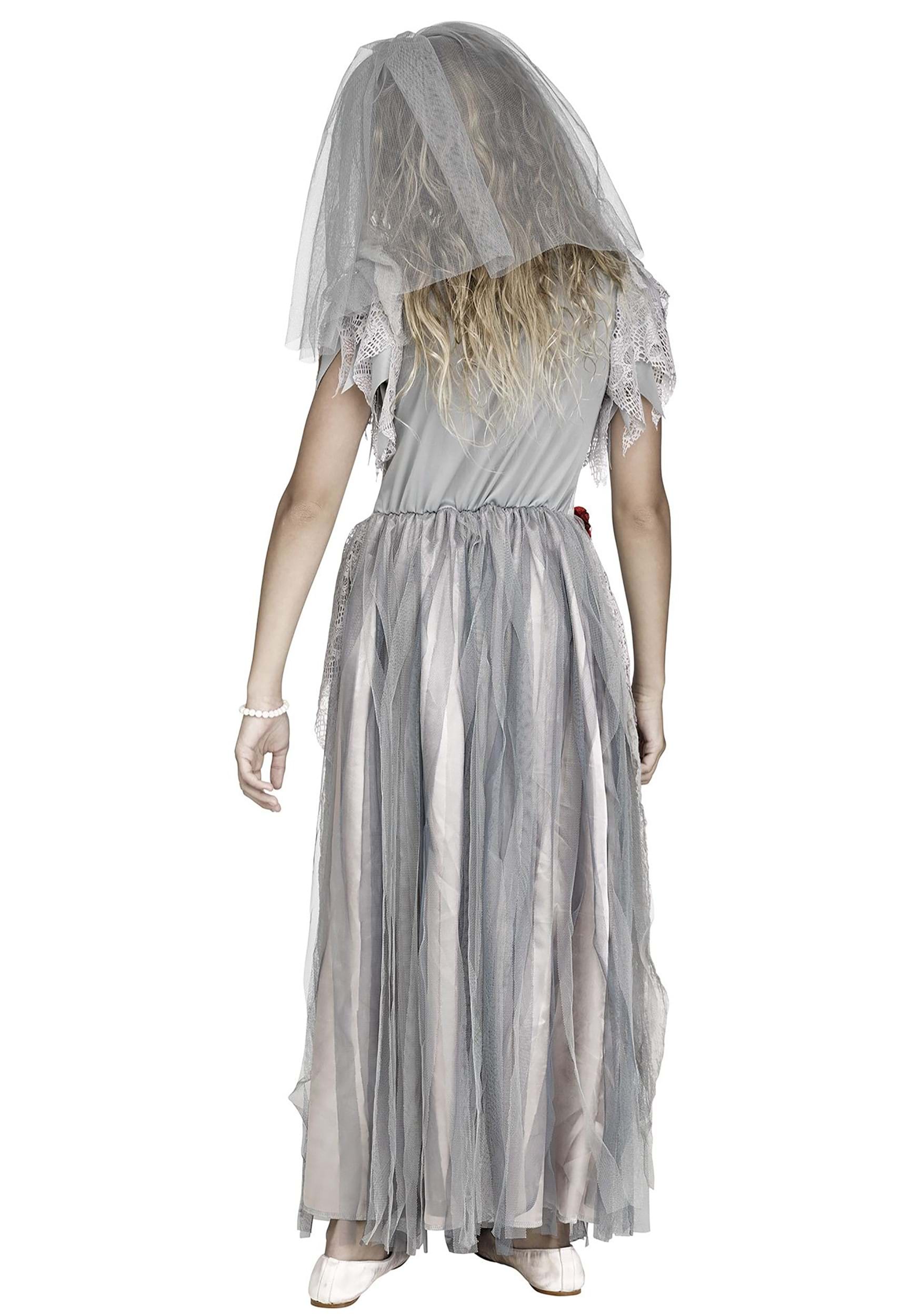 Smiffy's Women's Zombie Graveyard Corpse Bride Costume - Horror Halloween Fancy Dress