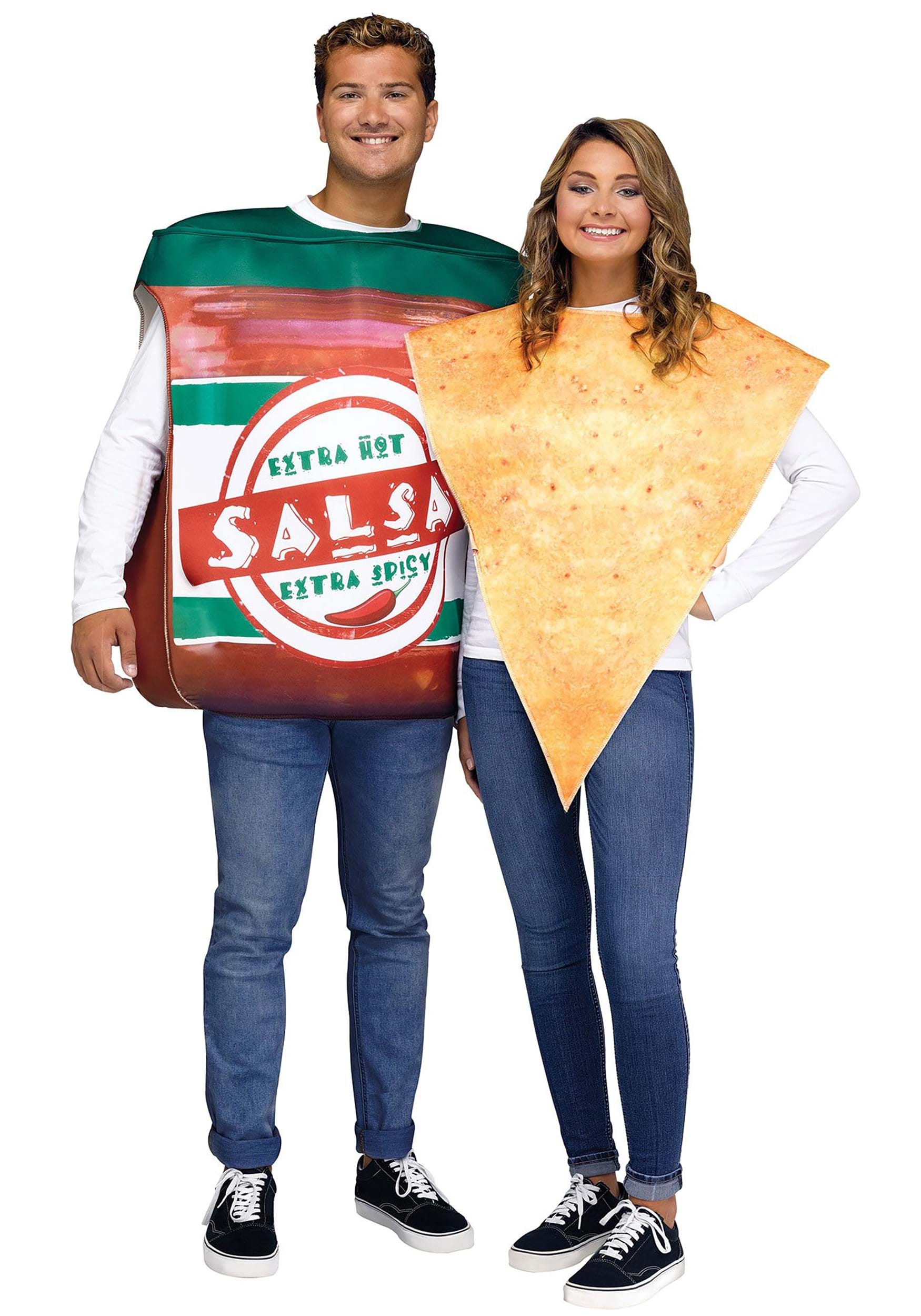 Photos - Fancy Dress A&D Fun World Chips and Salsa Couple's Costume for Adults | Adult Food Costume 