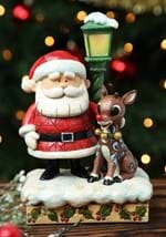 Jim Shore Rudolph Santa and Lamp Post Statue-0