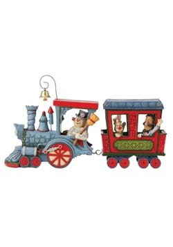 Jim Shore Frosty and Friends in Train Statue