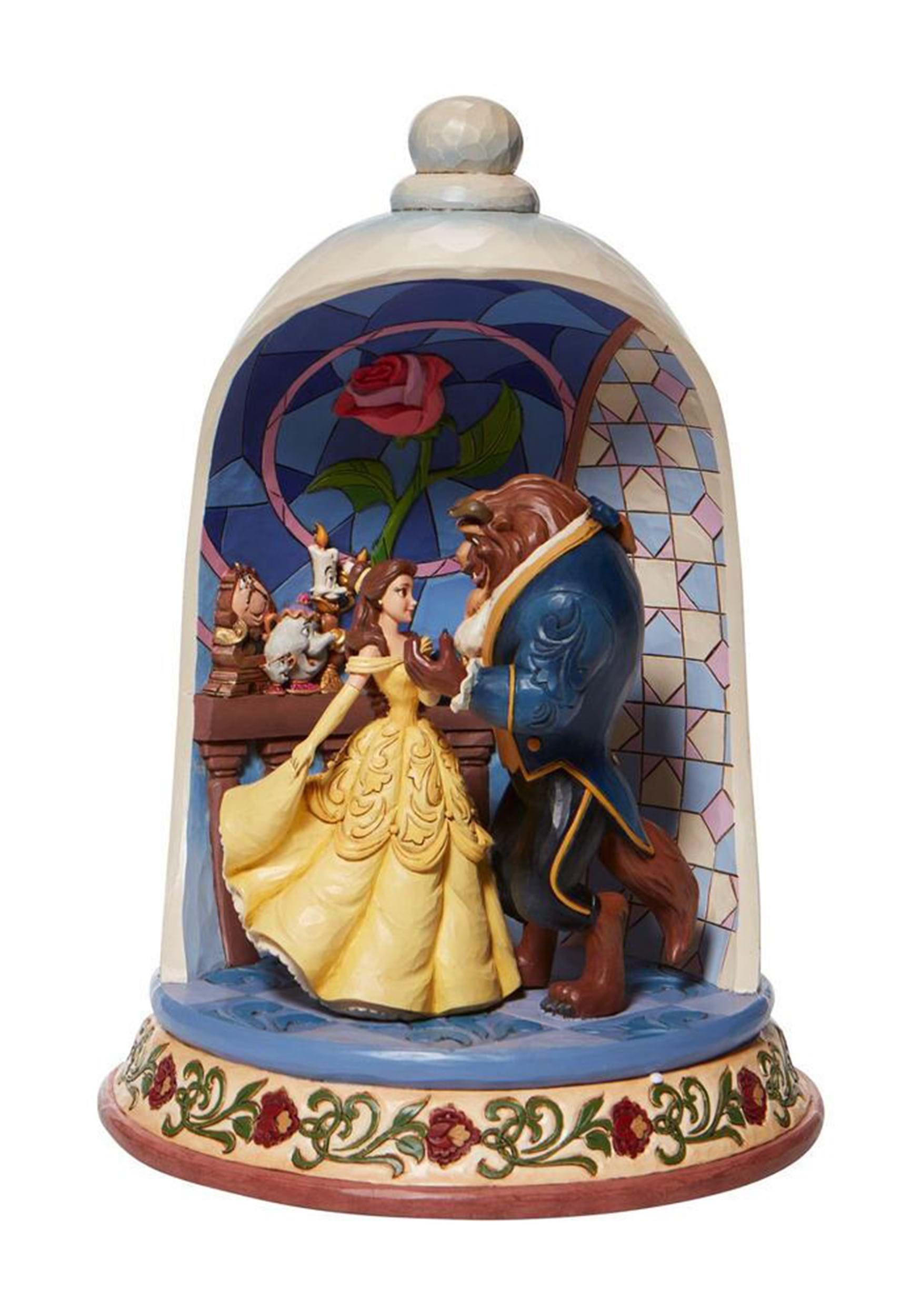Beauty and the Beast Jim Shore Rose Dome Statue