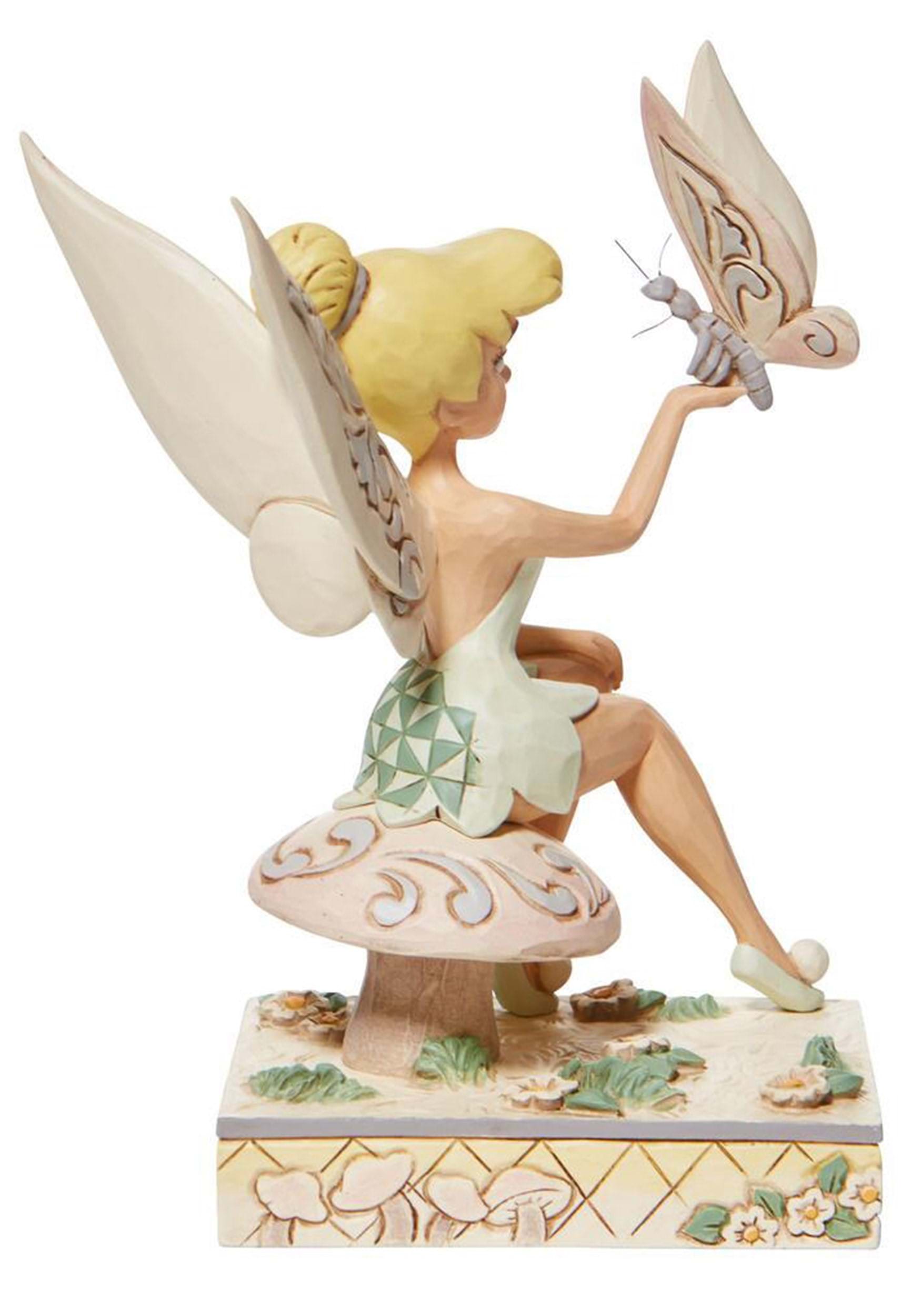 Disney Tinkerbell Hand Painted Resin Birthday Figure with Birthstone April 