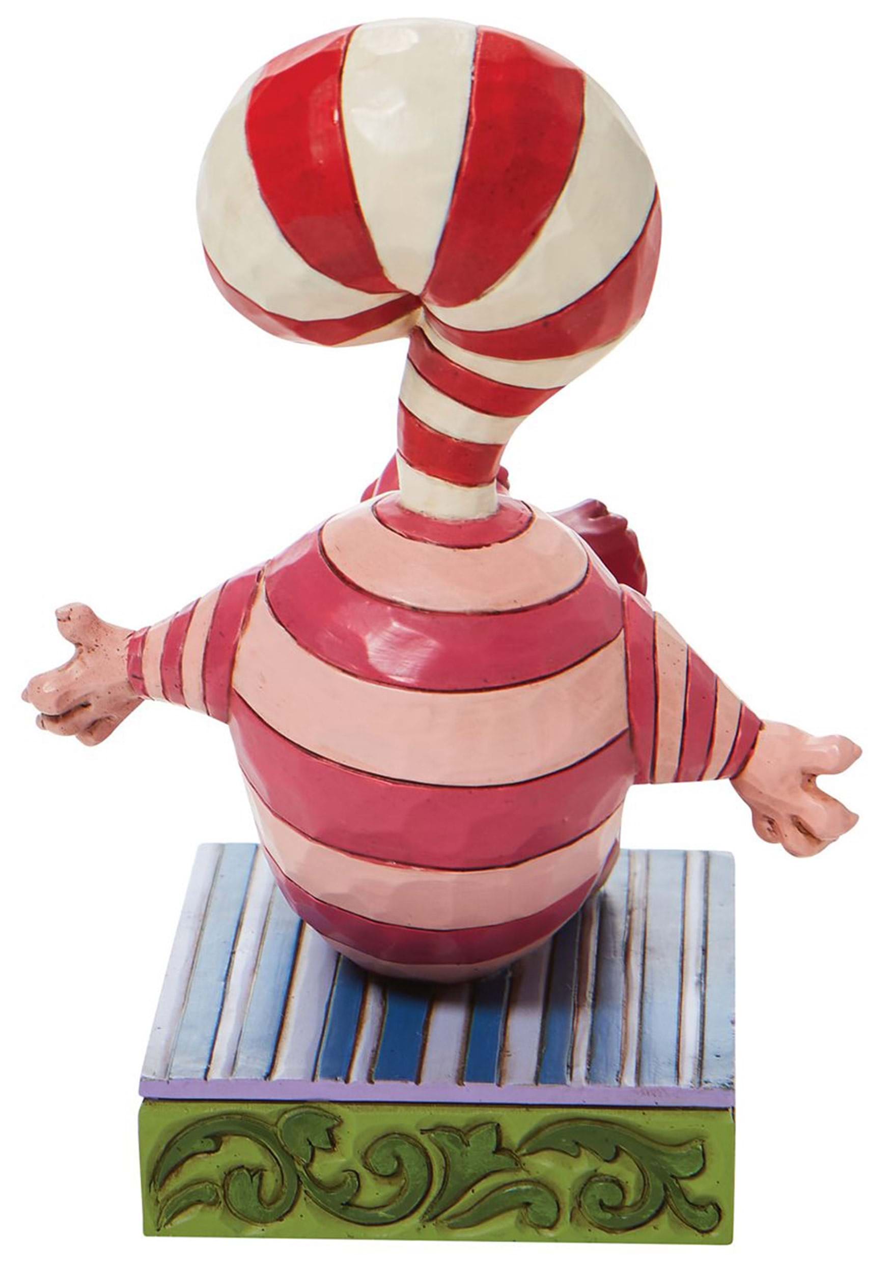 Jim Shore Disney Cheshire Candy Cane Tail Statue