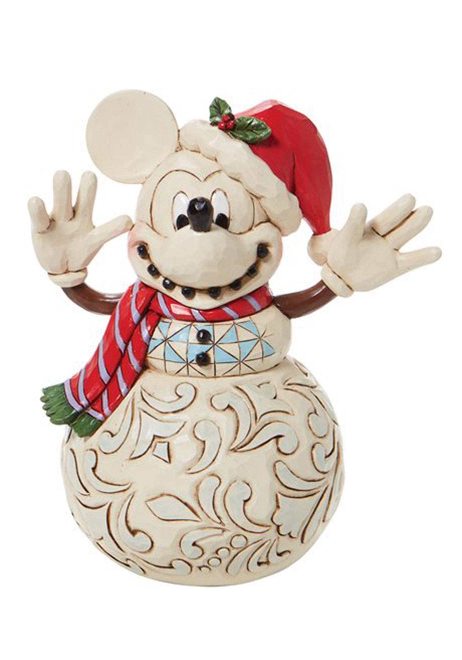 Mickey Mouse Snowman Jim Shore Statue