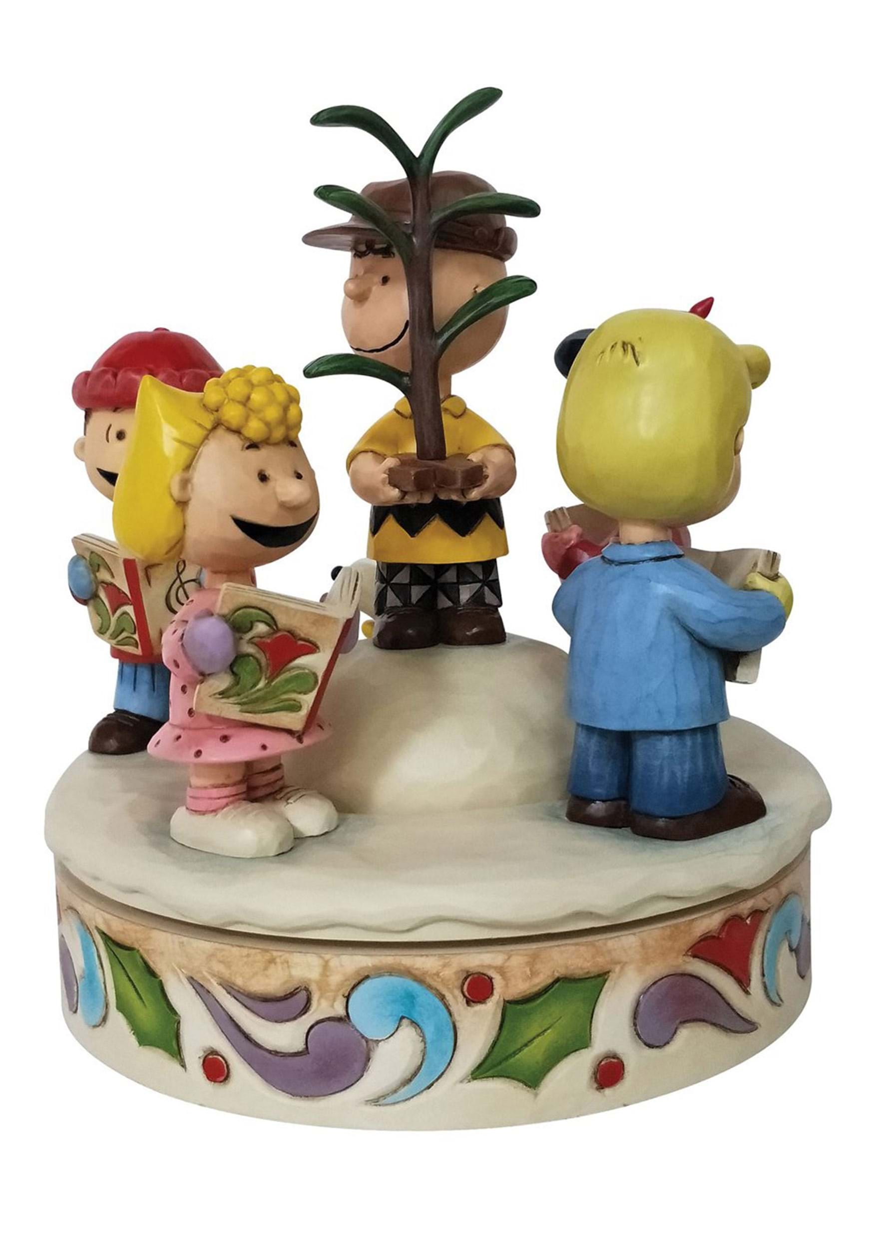 Jim Shore Charlie Brown and Friends Around Christmas Tree Statue