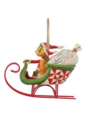 Grinch and Max in Sleigh Jim Shore Ornament