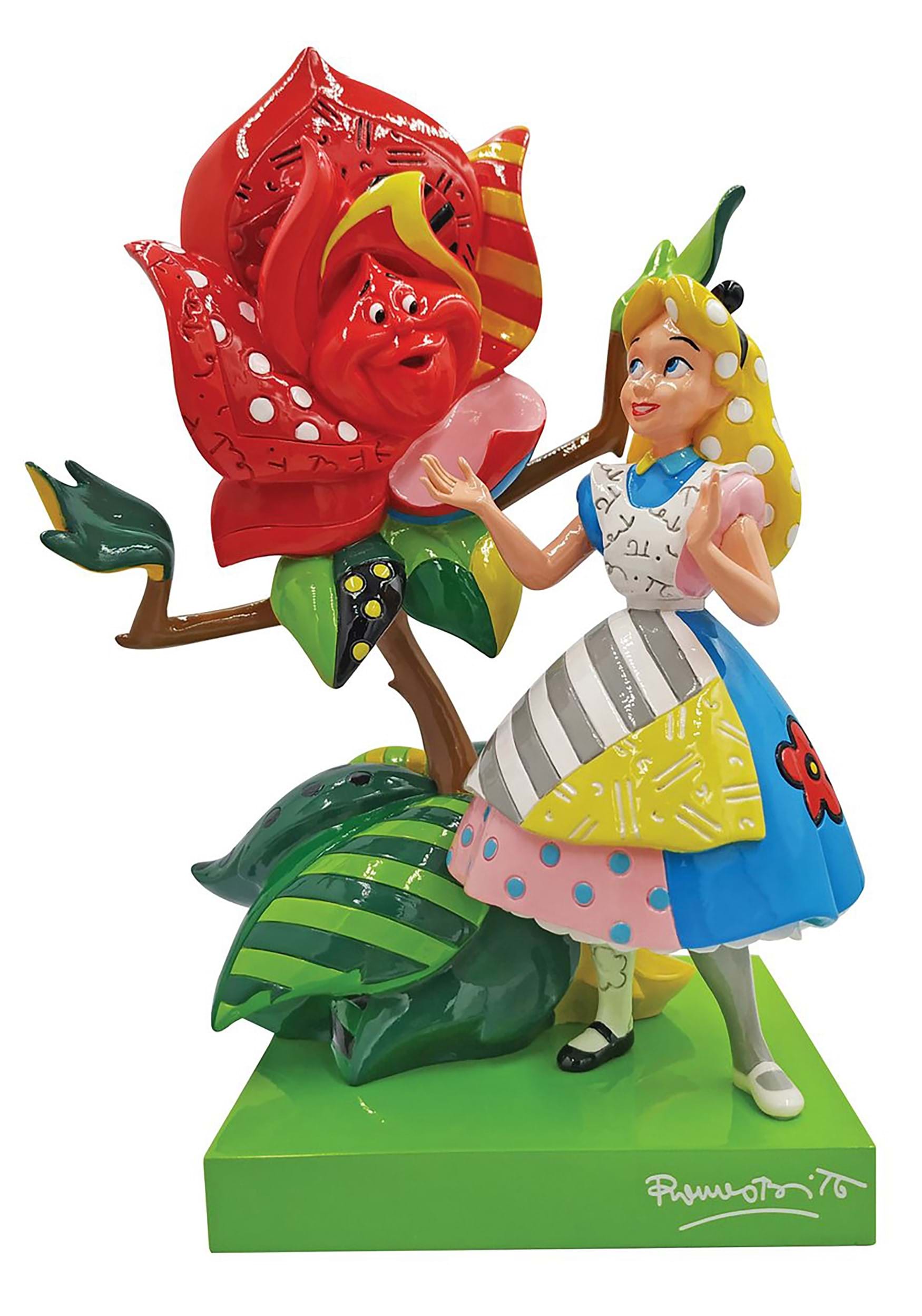 Britto Disney Alice in Wonderland Statue