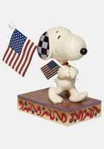 Jim Shore Snoopy Woodstock with Flags Statue Alt 2