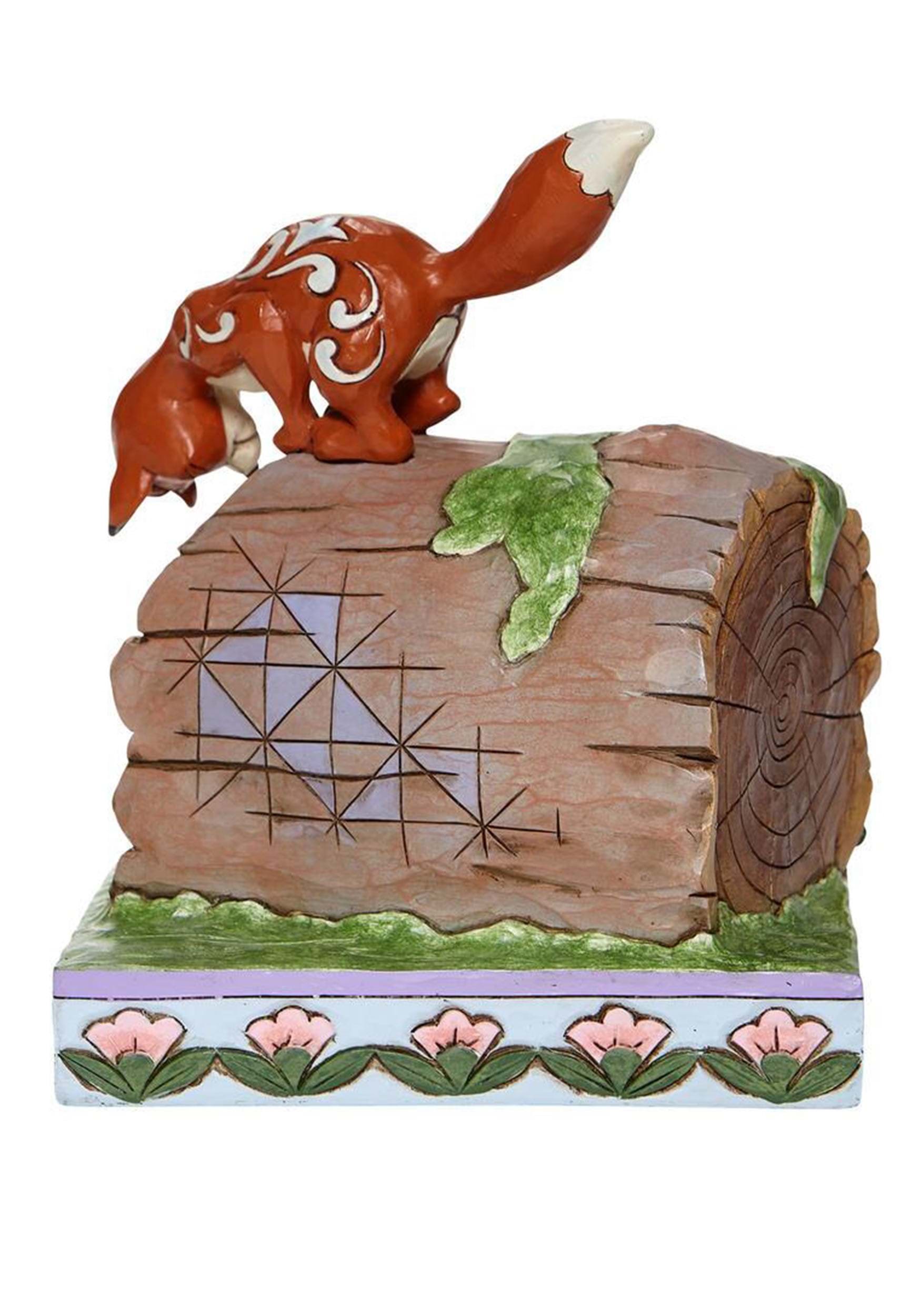 Fox And The Hound On Log Collectible Jim Shore Statue