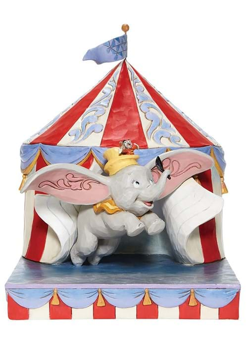 Jim Shore Dumbo Flying out of Tent Scene Diorama