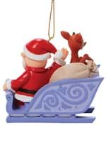 Rudolph Santa's Sleigh Ornament Alt 1