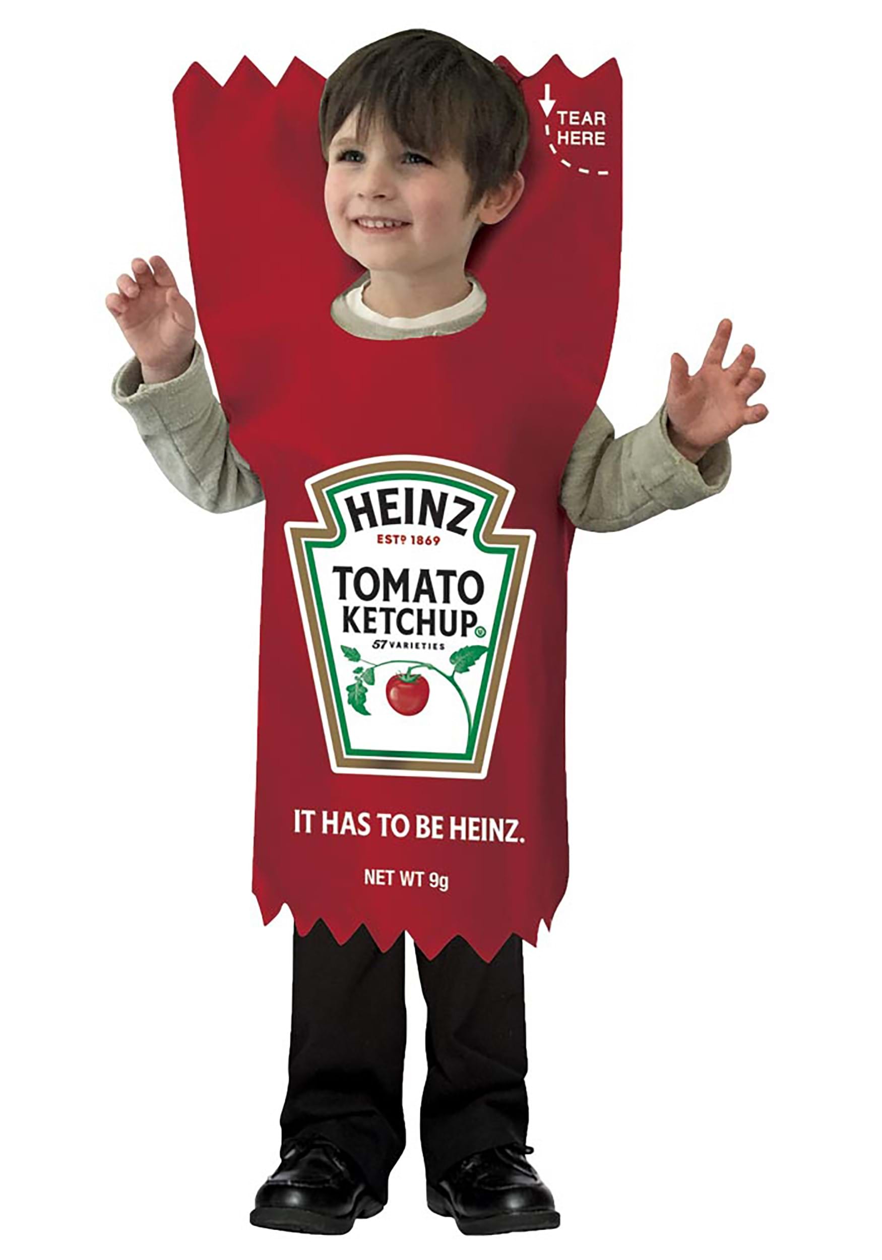 Photos - Fancy Dress Morris Costumes Child Heinz Ketchup Packet Child Costume Green/Red/ 