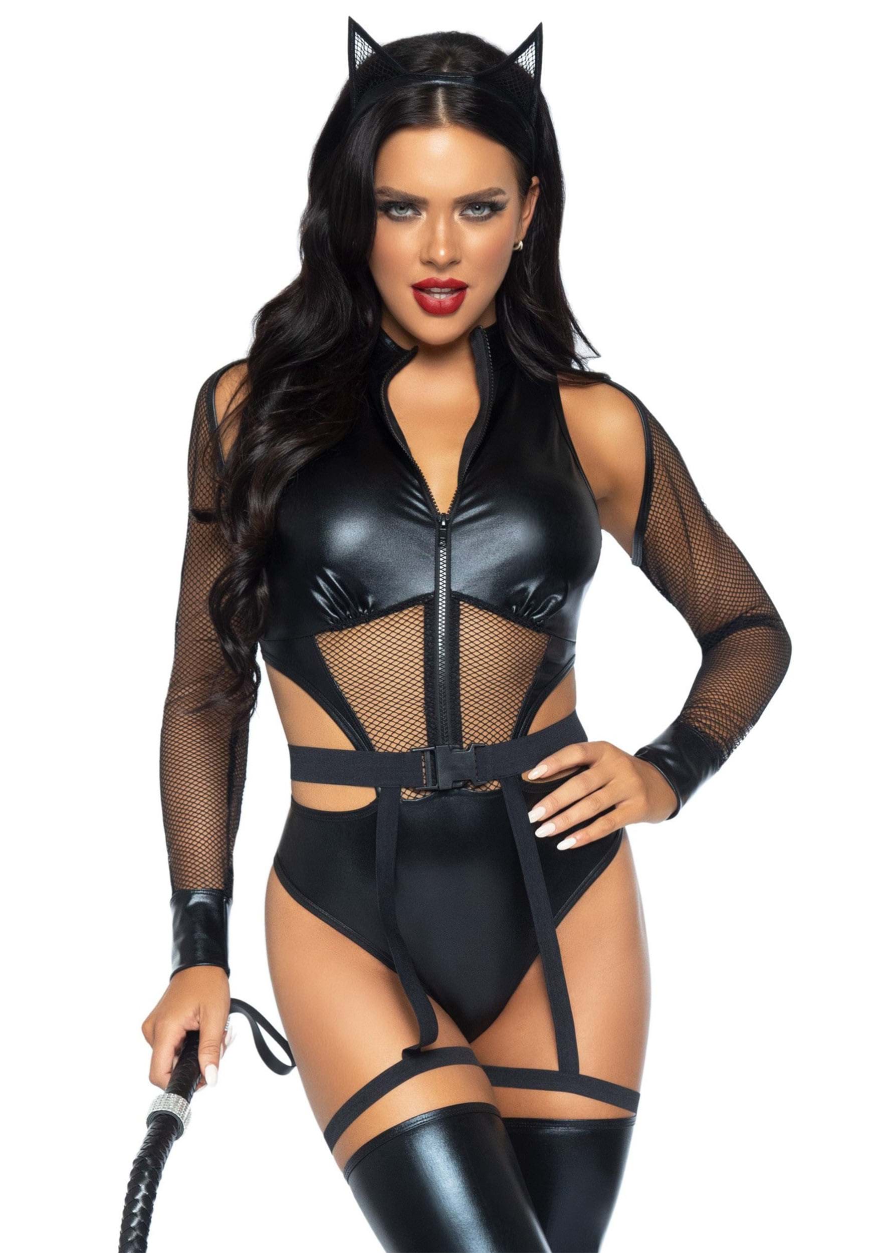 Sexy Criminal Kitty Costume for Women