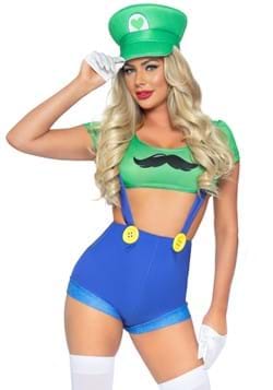 Sexy Piece Green Gamer Sidekick Women's Costume