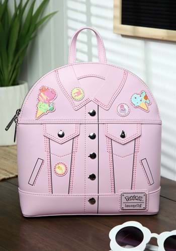 Loungefly Pokemon Ice Cream Denim Jacket Mini Backpack