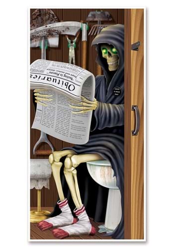 Halloween Grim Reaper Restroom Door Cover