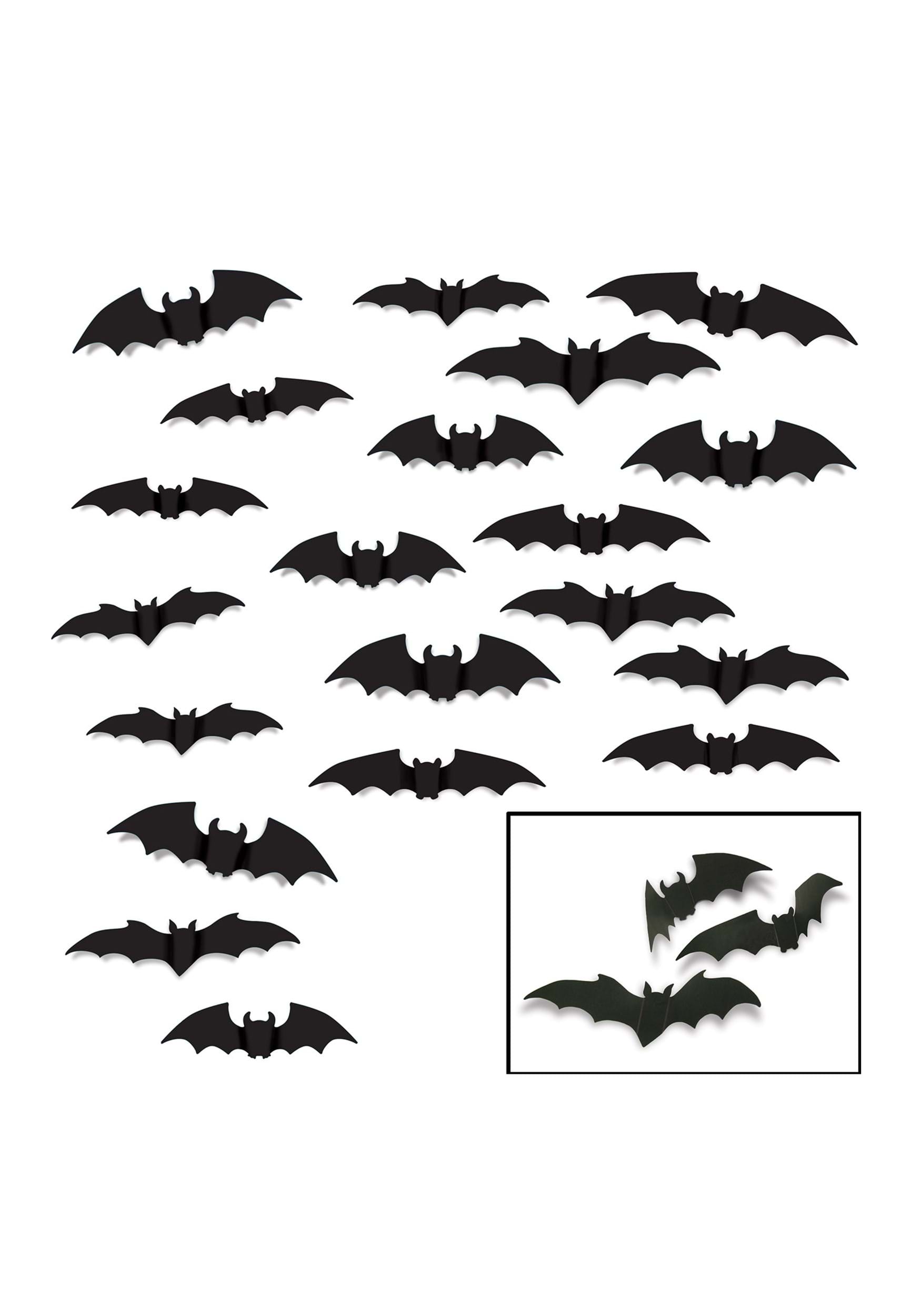 Black Bat Sticker Silhouettes Decoration