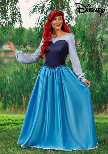 Womens Ariel Blue Dress Costume-2