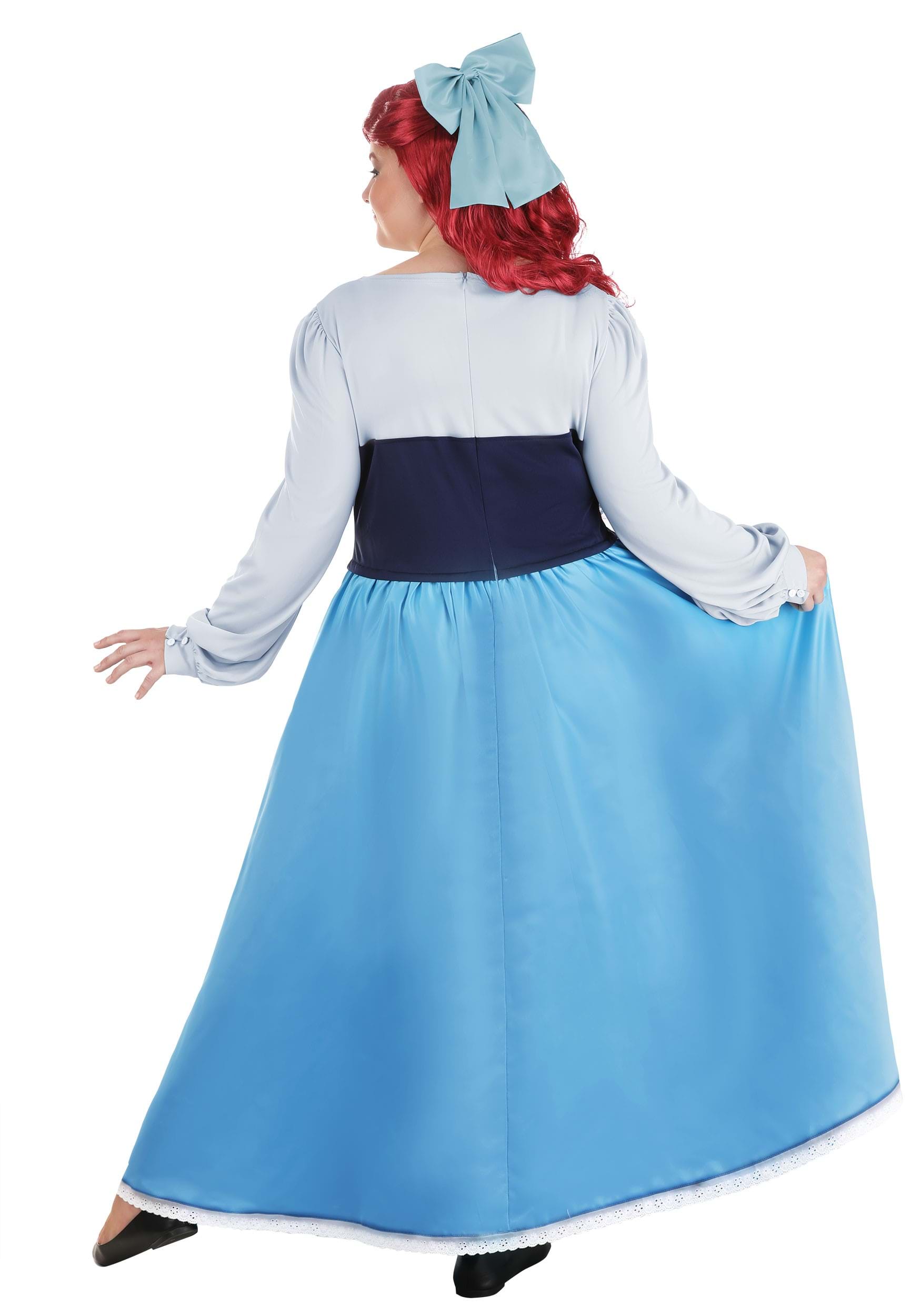 Little Mermaid Plus Size Women's Blue Dress Costume