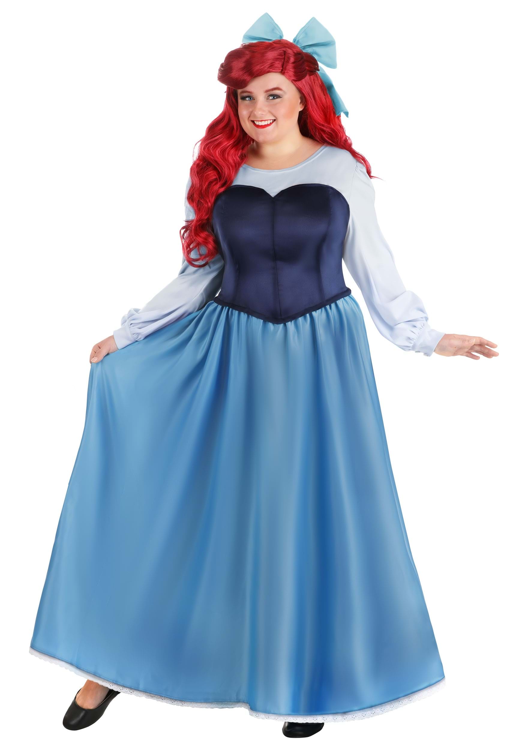 Photos - Fancy Dress Ariel FUN Costumes The Little Mermaid Plus Size Women's  Blue Dress Costume 