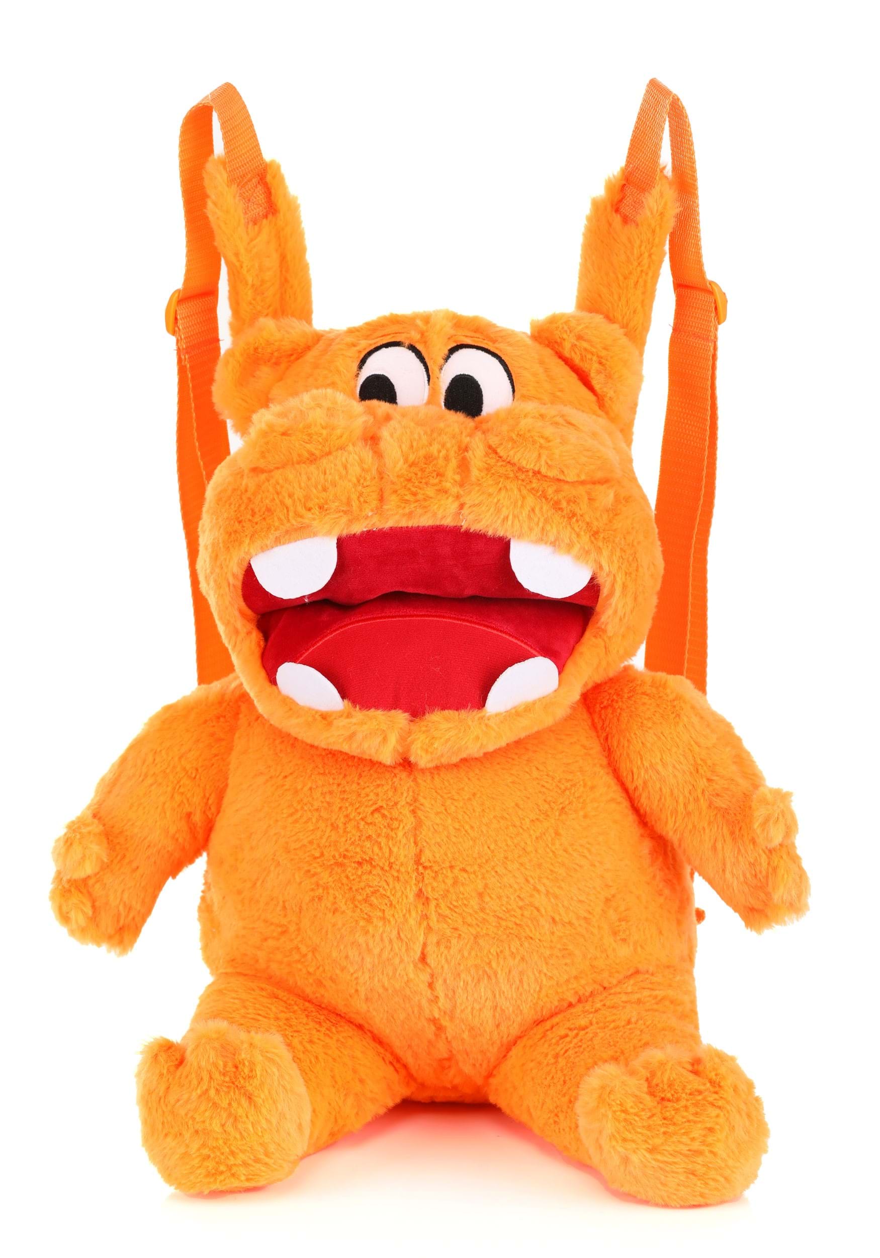 Orange Hungry Hungry Hippos Plush Backpack | Board Game Accessories