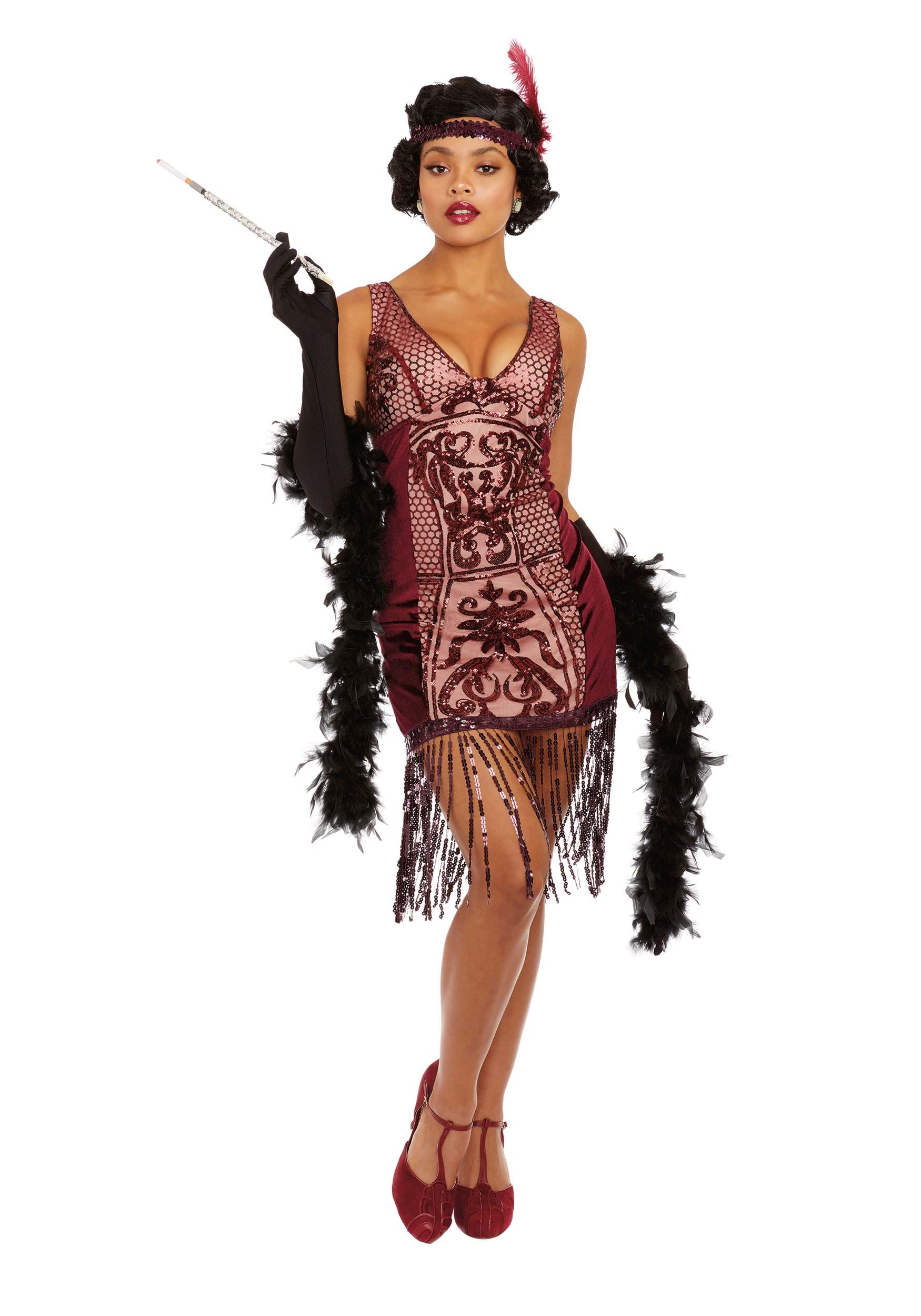 Red Va-Va Voom Flapper Womens Costume