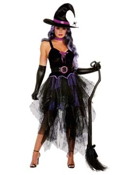 Sexy Purple Witch Costume for Women