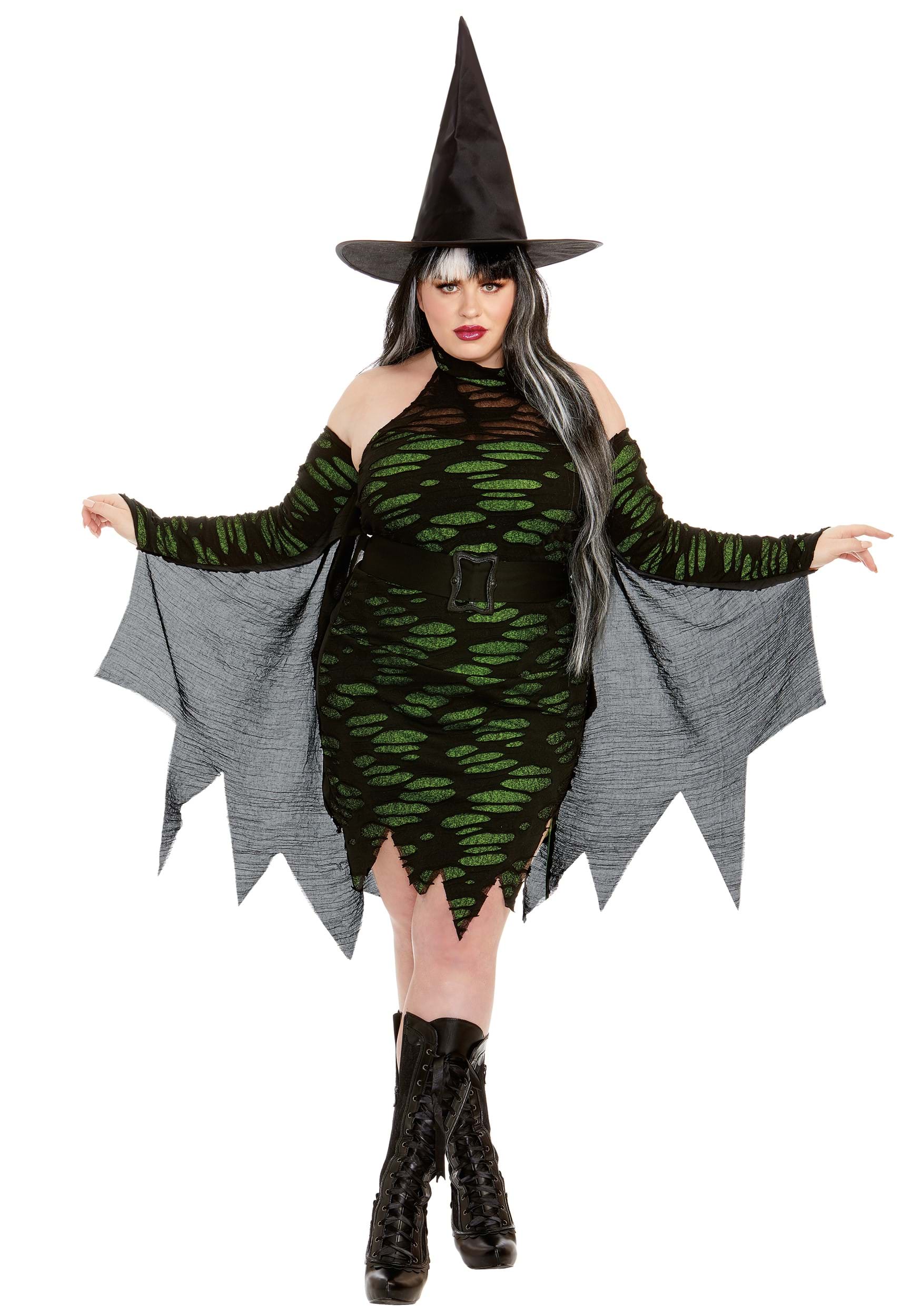 Photos - Fancy Dress Dreamgirl Plus Size Miss Enchantment Women's Costume Green/Black DR122