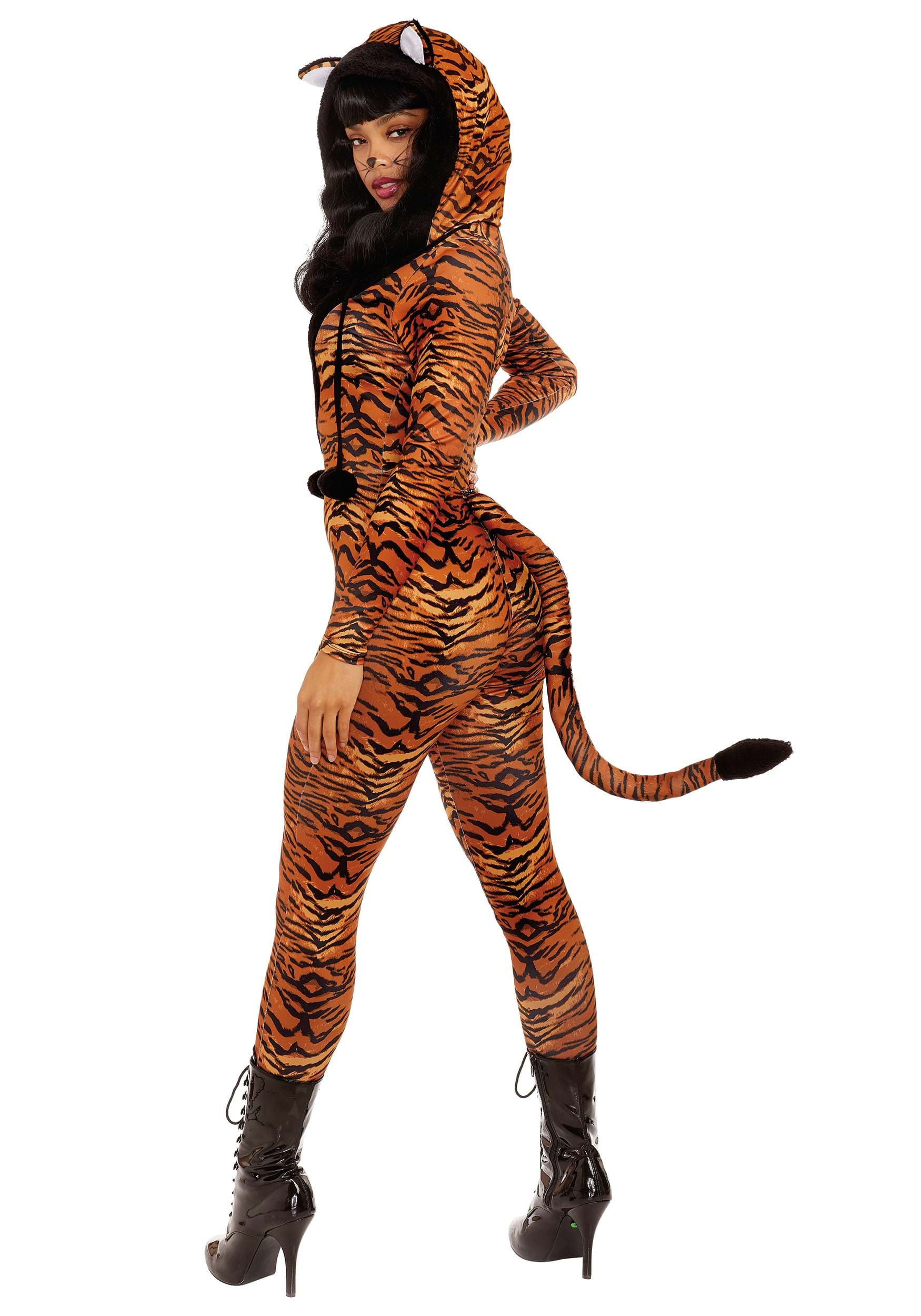 Women S Sexy Tigress Jumpsuit Costume