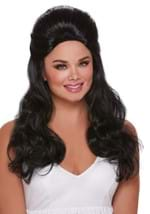 Women's Black Bouffant Wig