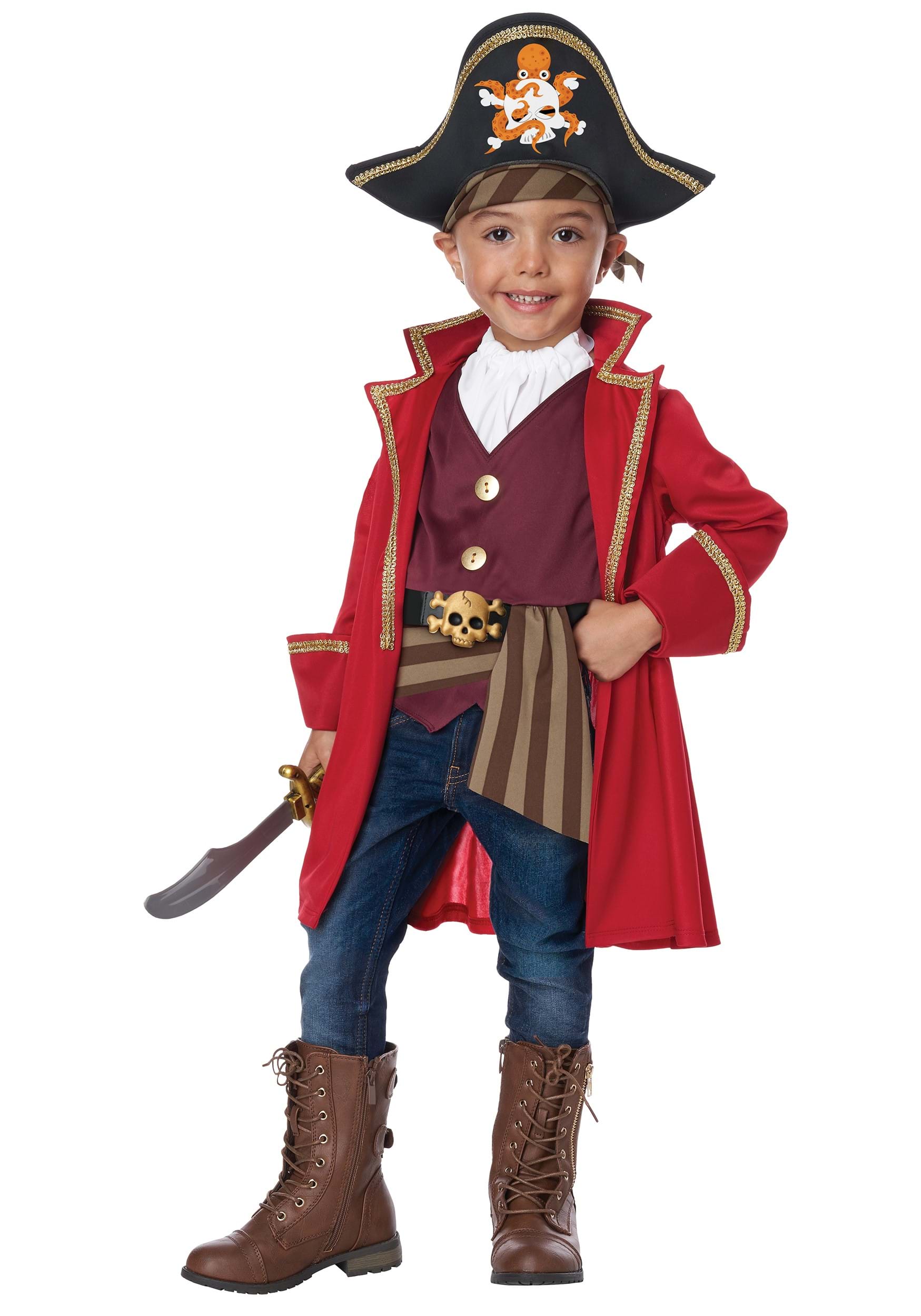 Capn Shorty Pirate Costume for Toddlers