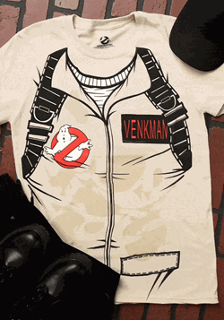 Venkman Ghostbusters T-Shirt Costume Update Gif