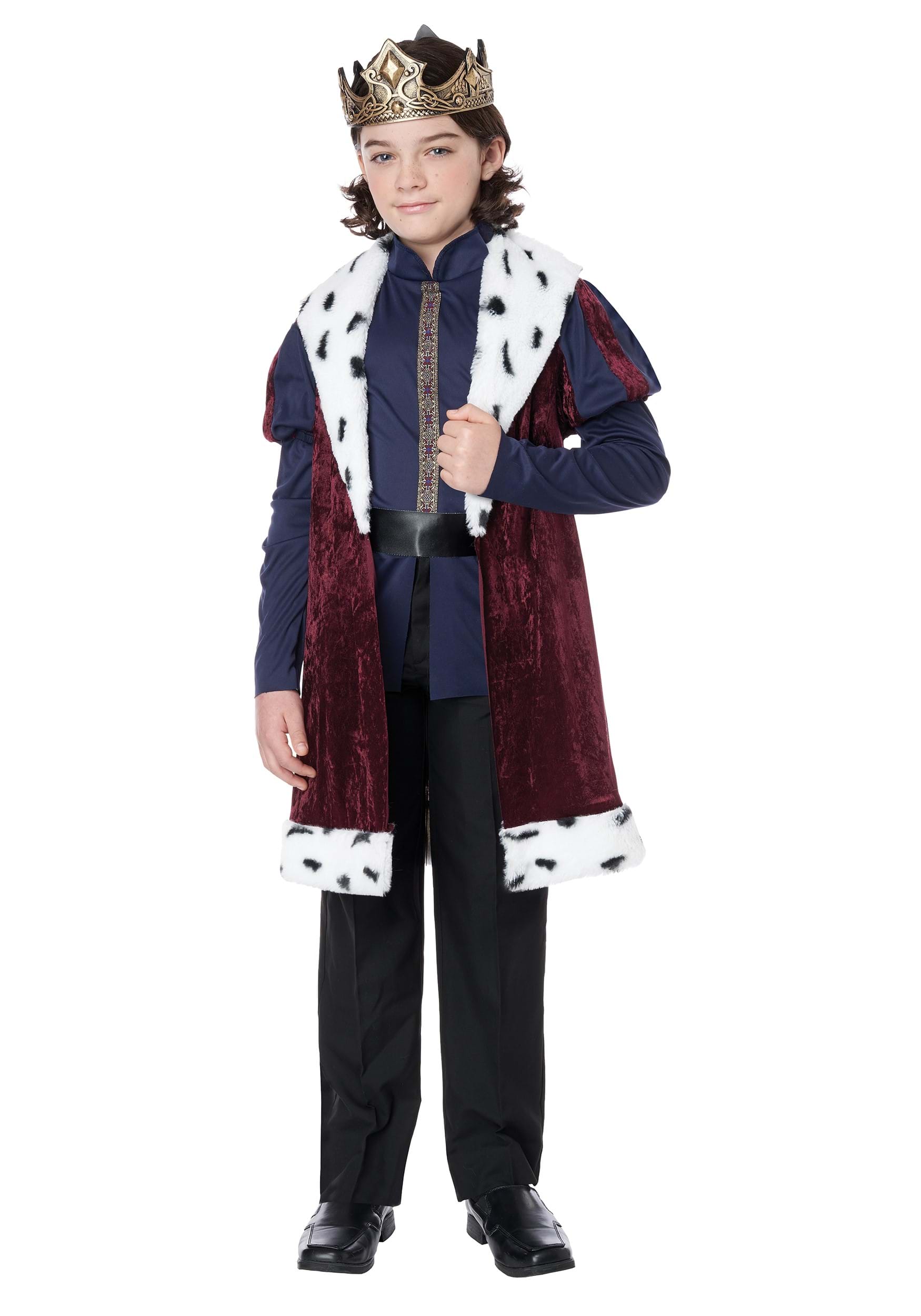Photos - Fancy Dress California Costume Collection Noble Kindhearted King Costume for Boys Red& 