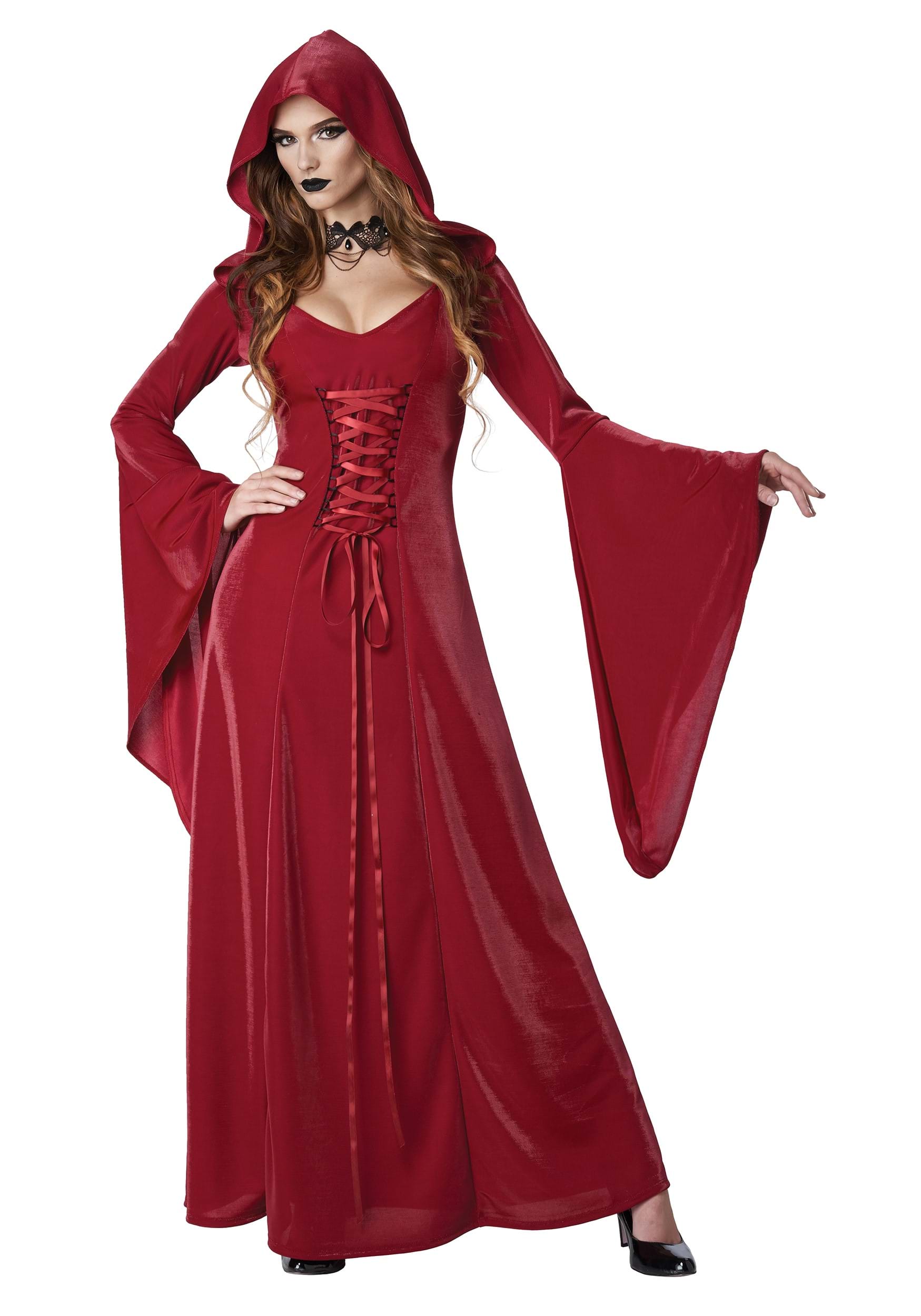 Photos - Fancy Dress California Costume Collection Crimson Robe Adult Costume for Women Red CA5 