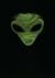 Adult Light Up Green Alien Mask Alt 1
