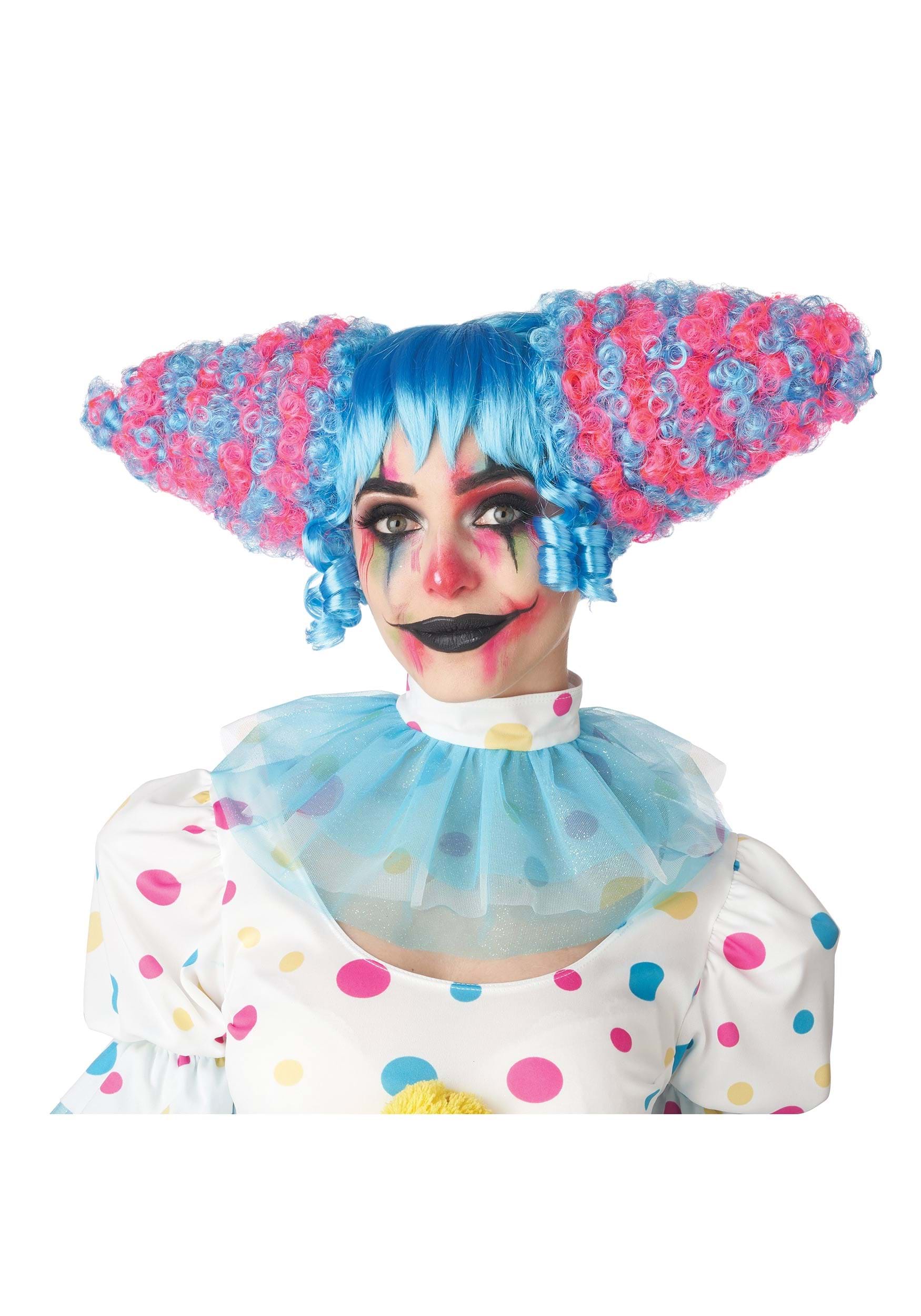 Cotton Candy Funhouse Clown Wig