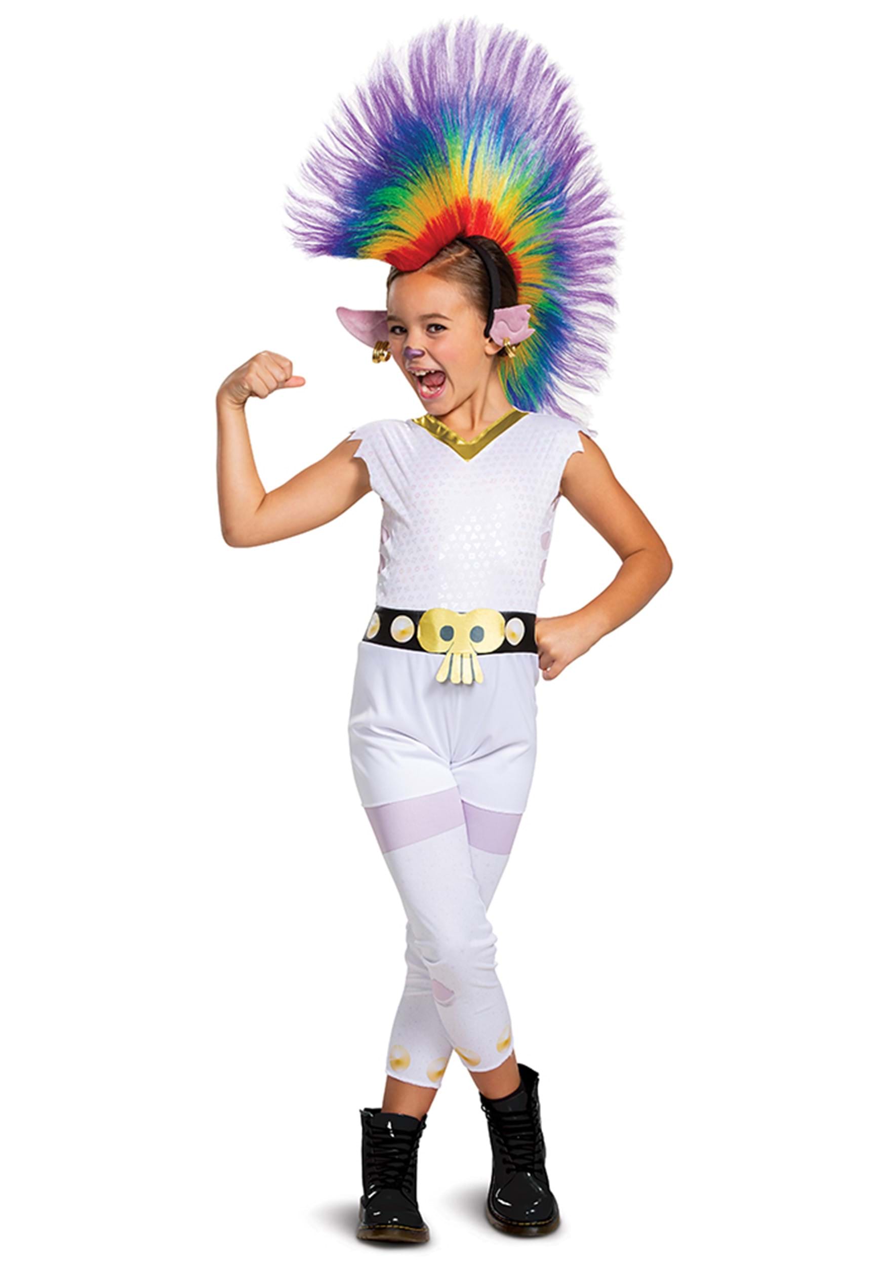Photos - Fancy Dress Dreamworks Disguise Trolls Barb Rainbow Classic Kid's Costume with Wig Orange/Pur 
