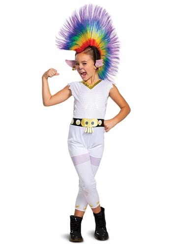 Kids Trolls Barb Rainbow Classic Costume with Wig