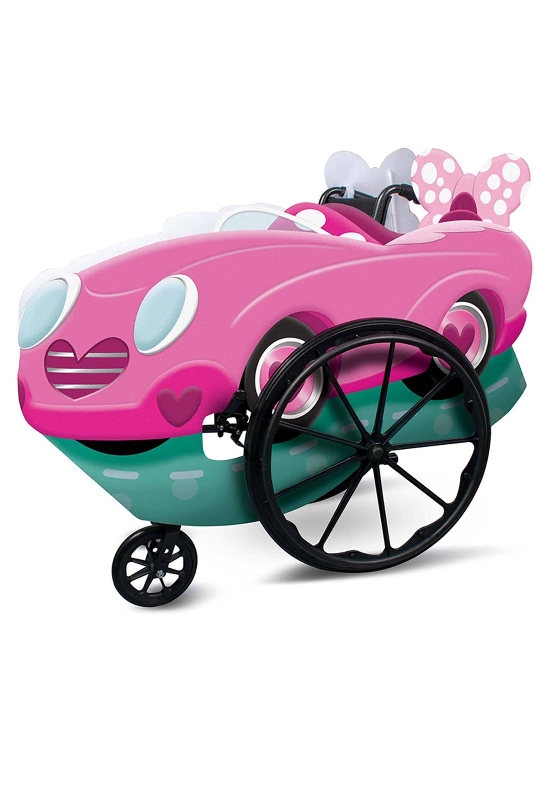 Photos - Fancy Dress COVER Disguise Minnie Mouse Adaptive Pink Wheelchair  Black/Pink/Gr 