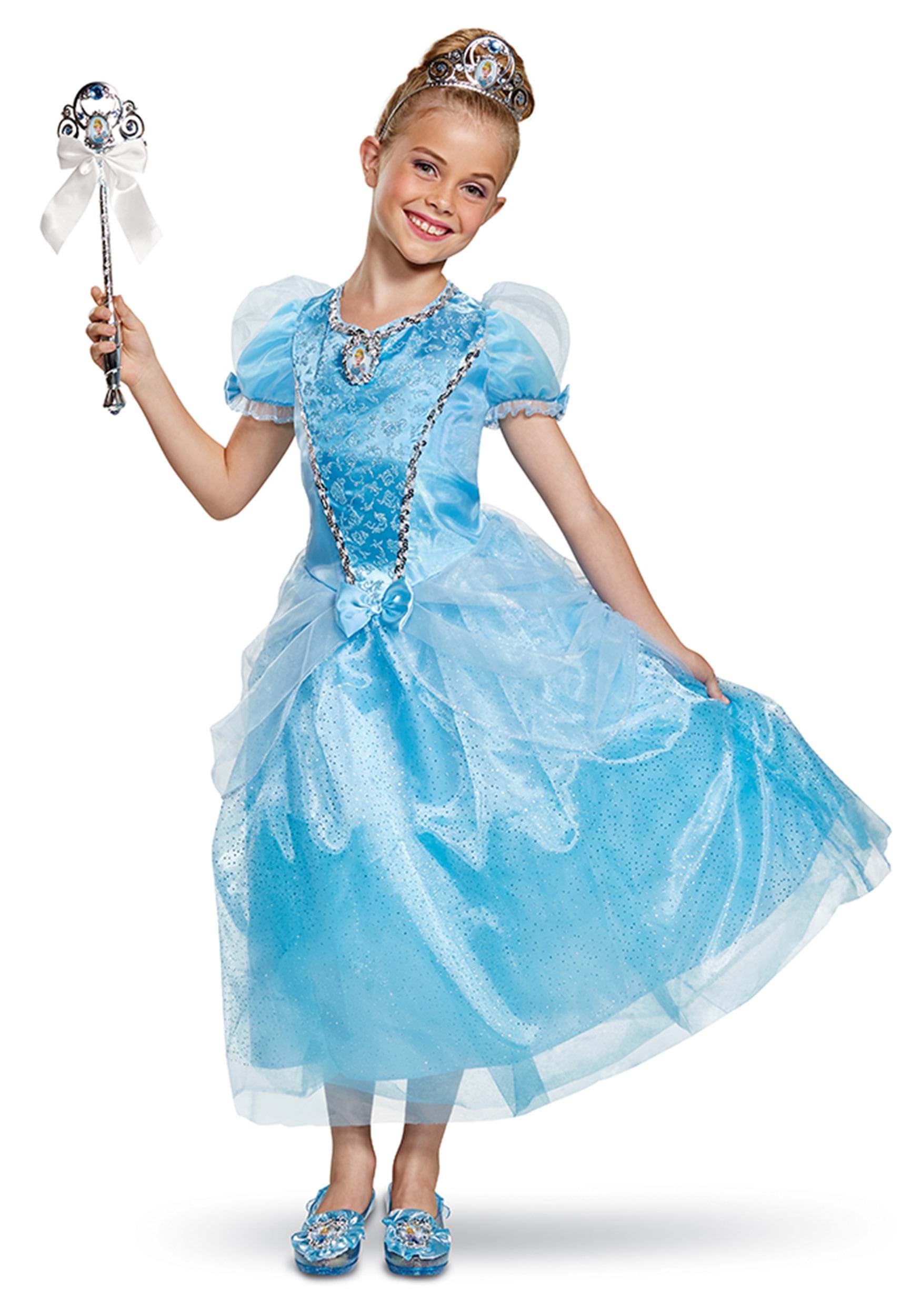 Photos - Fancy Dress Deluxe Disguise Kid's Cinderella  Costume Blue/Gray DI67013 