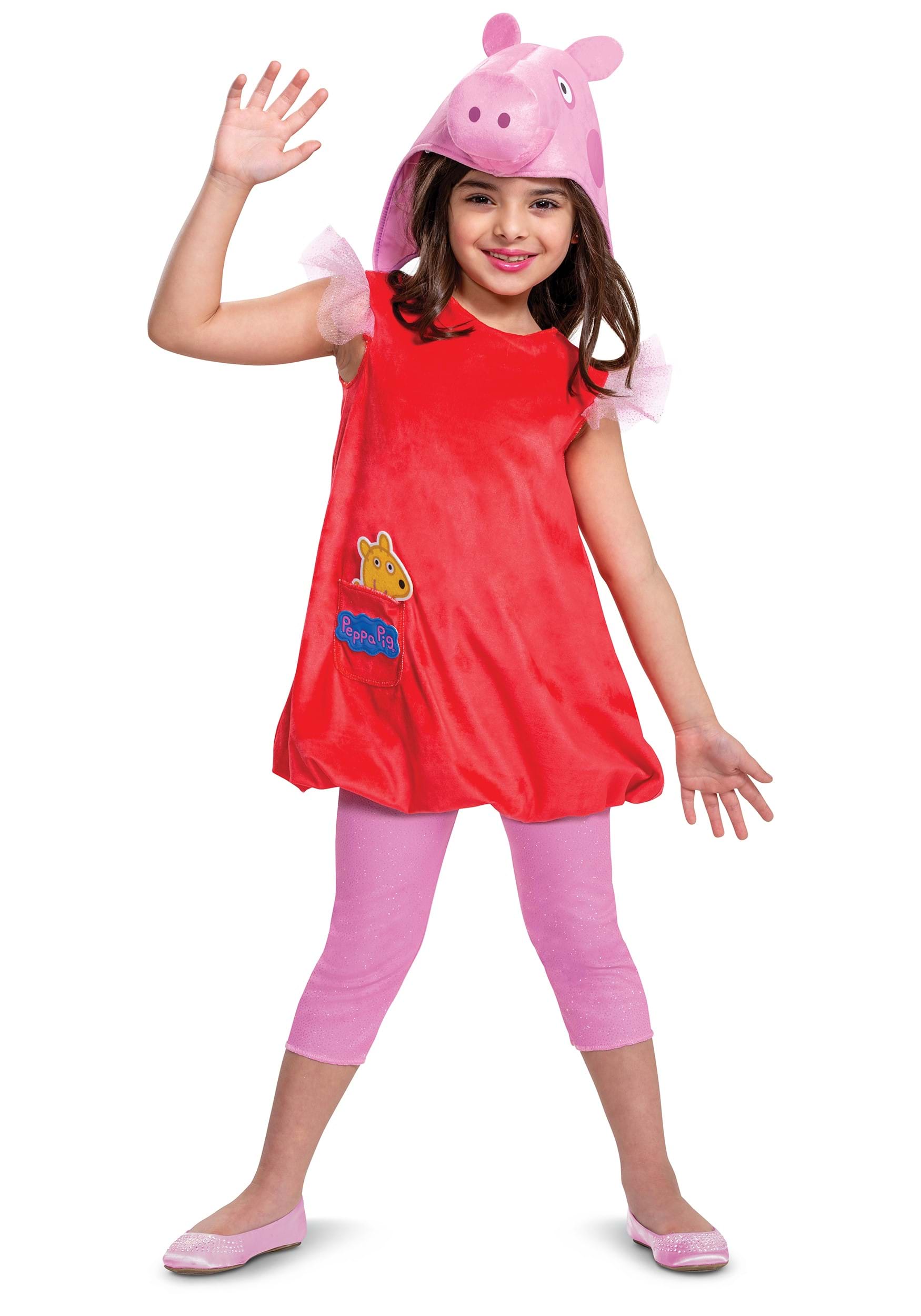 Photos - Fancy Dress Deluxe Disguise  Kid's Peppa Pig Costume Blue/Pink/Red DI116159 