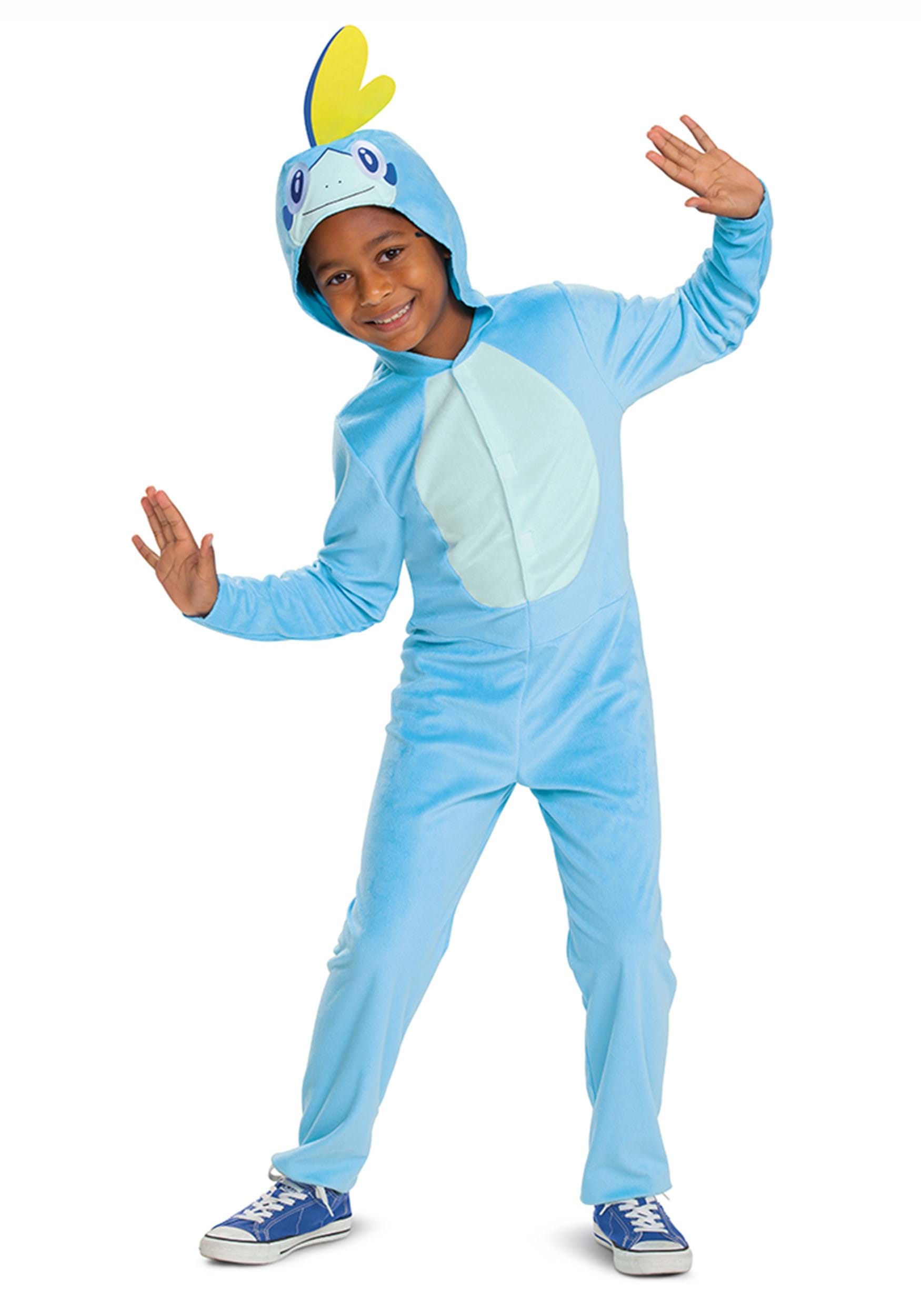 Photos - Fancy Dress Classic Disguise Pokémon Sobble Hooded Jumpsuit Kid's  Costume Blue/Yel 