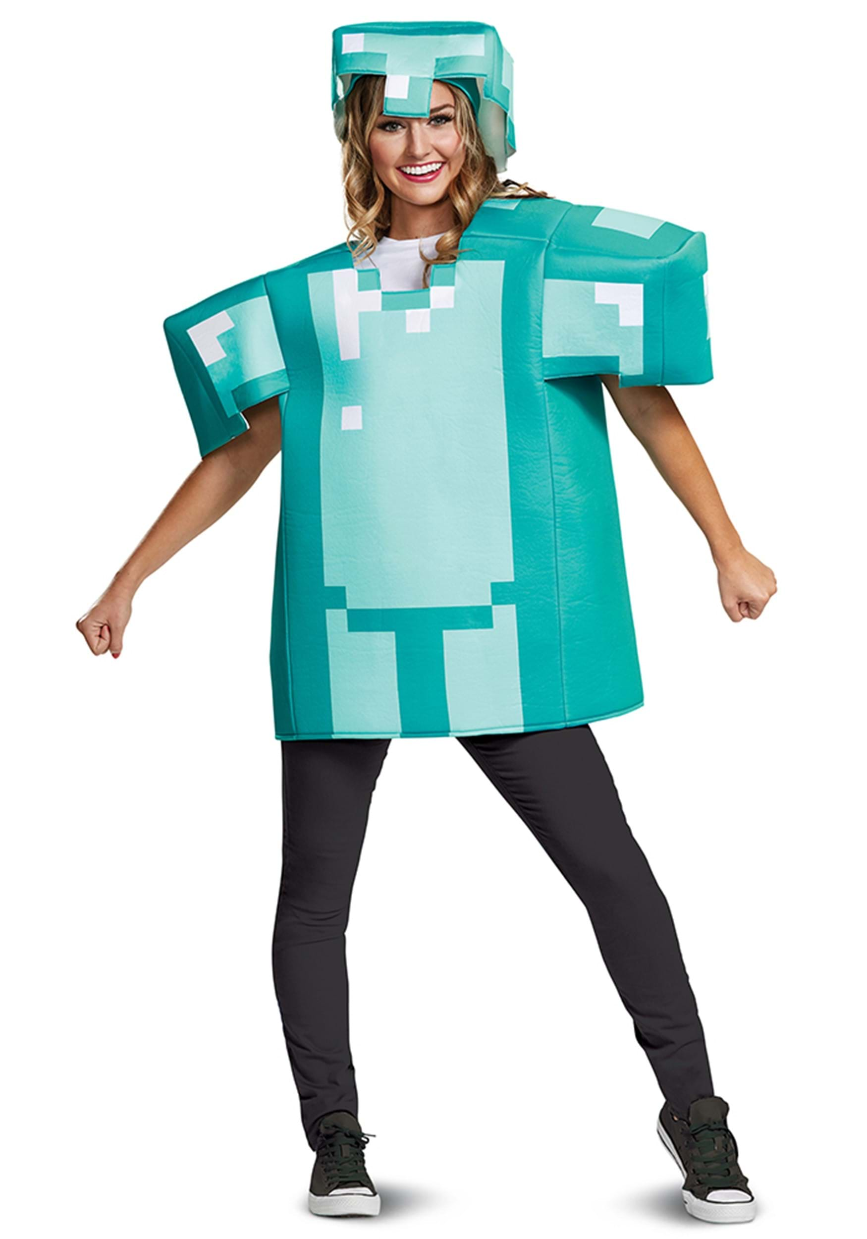 Creeper Classic Minecraft Costume, Green, Large (10-12)