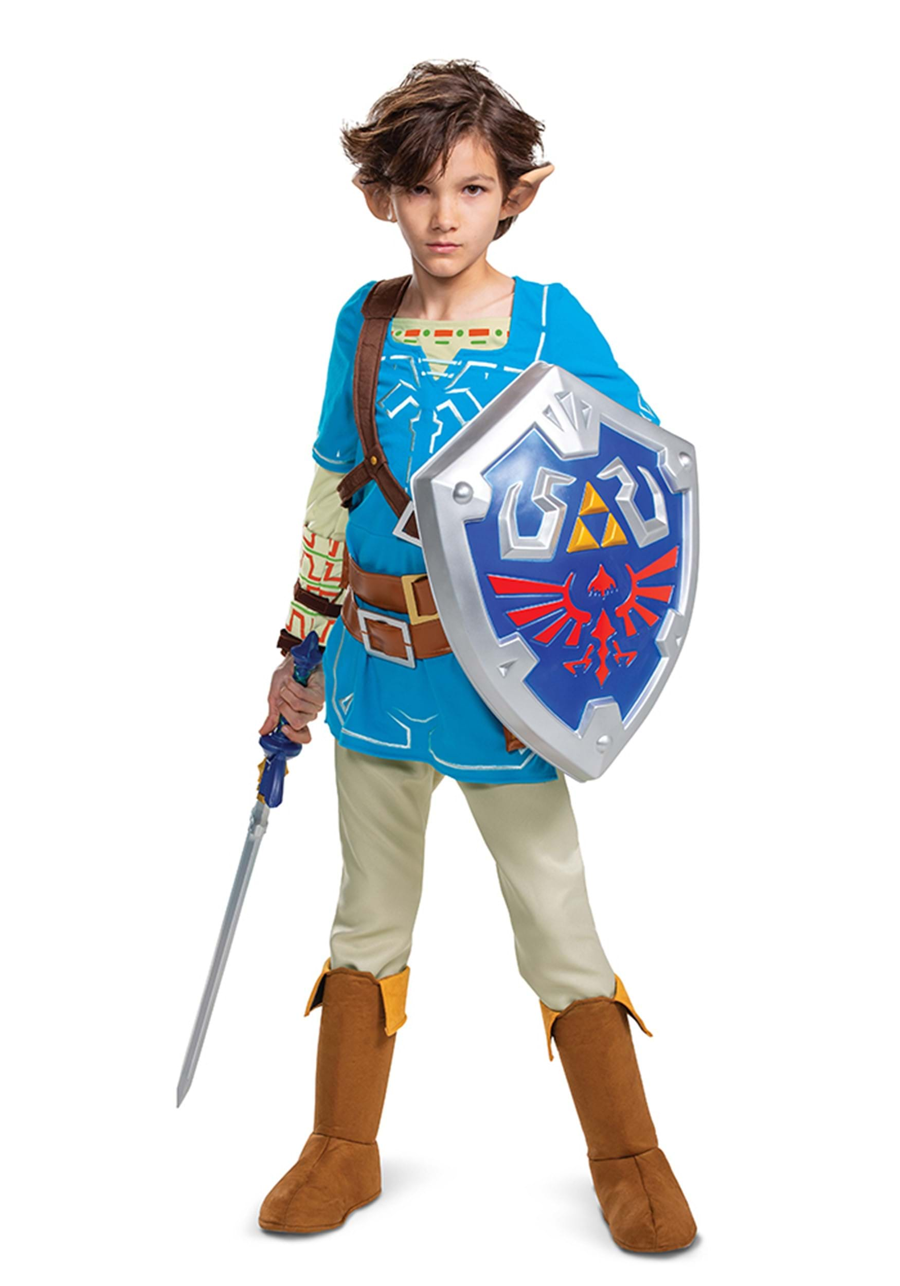  Link Costume for Kids, Official Zelda Breath of The