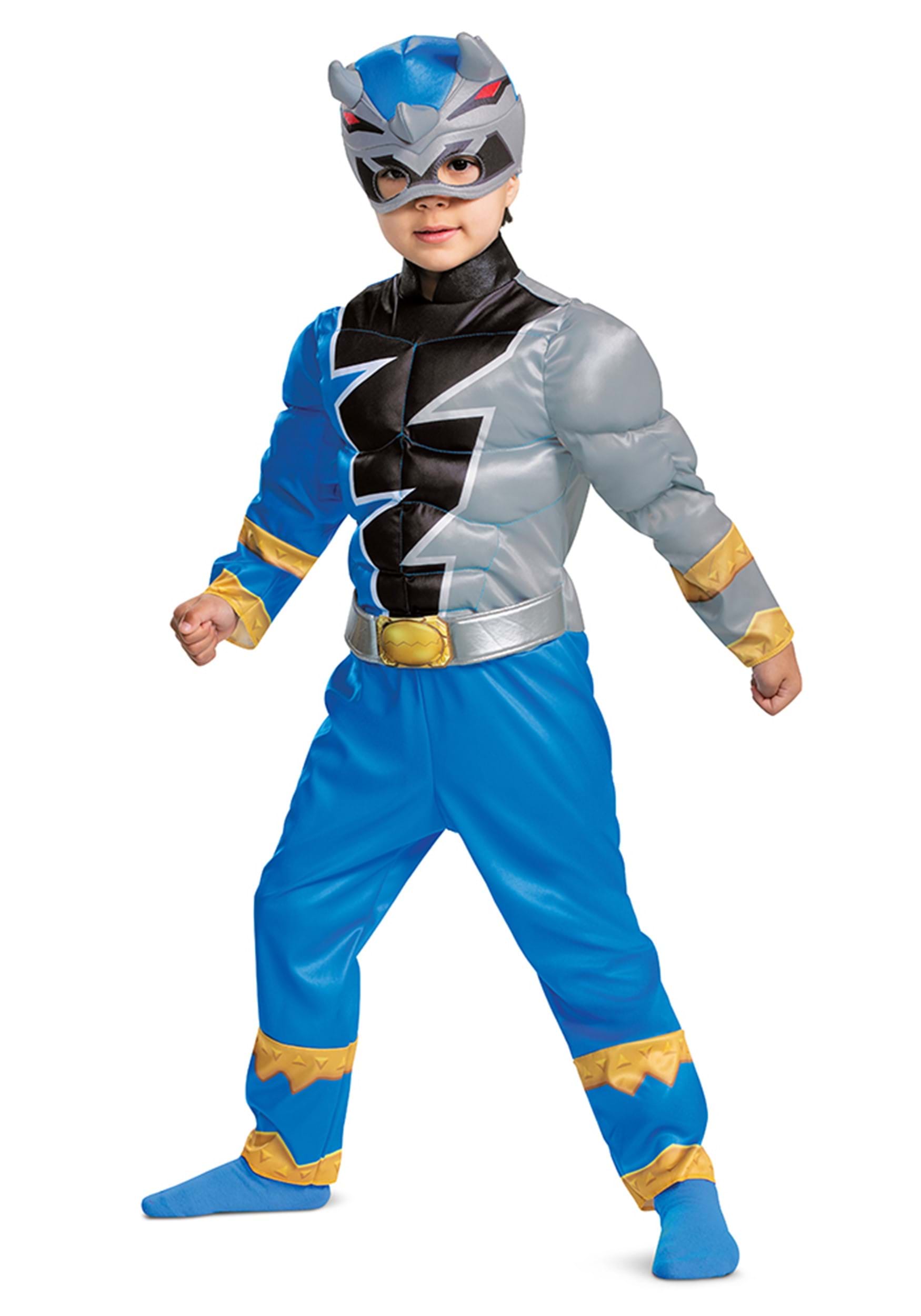 Photos - Fancy Dress Toddler Disguise Power Rangers Dino Fury Blue Ranger  Costume Black/Blu 